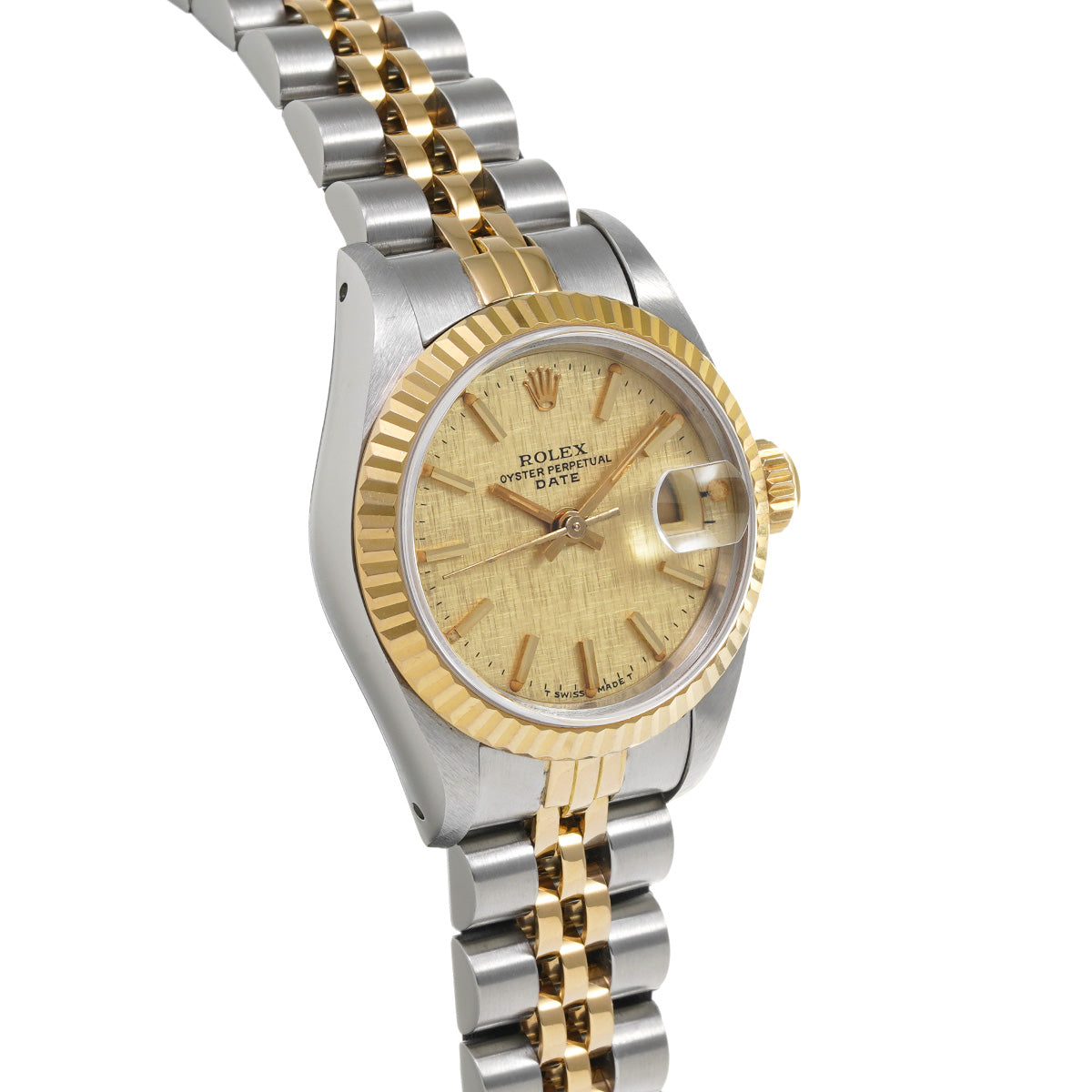 DATE JUST 69173 89th (manufactured circa 1985) Champagne Mosaic ROLEX Ladies [Pre-Owned].