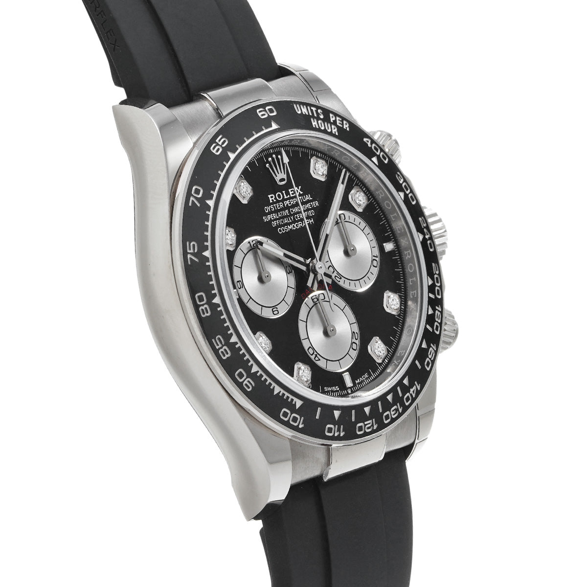 Cosmograph Daytona 126519LNG Random Serial Black/Steel/Diamond ROLEX Men's [Pre-Owned].