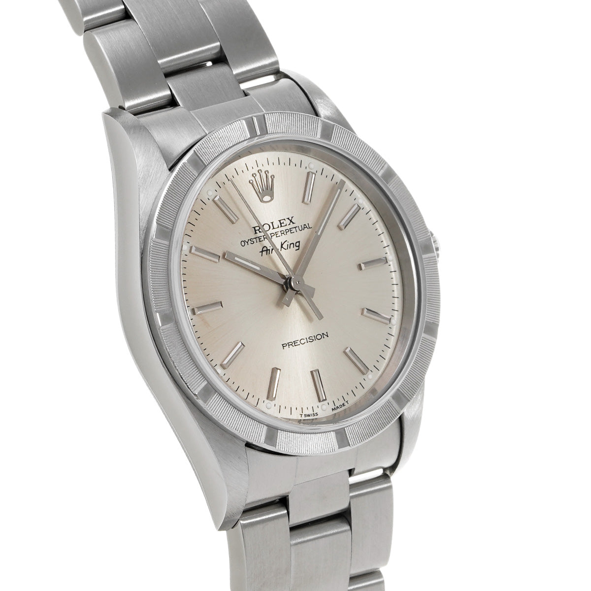 Air-King 14010 U (manufactured circa 1997) Silver ROLEX Men's [Pre-owned].
