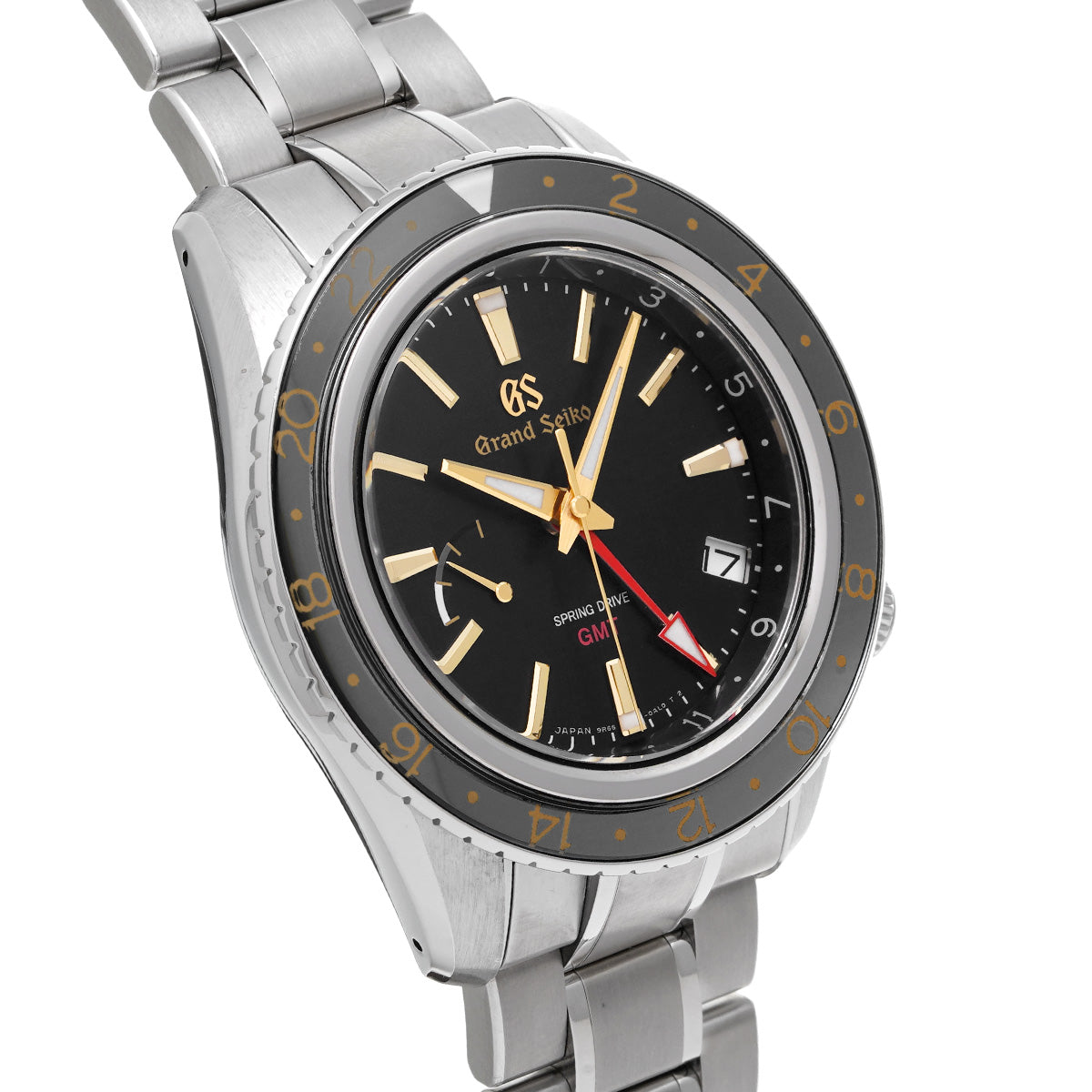 Sport Collection Spring Drive GMT SBGE215 Black Grand Seiko Men's [Pre-Owned].