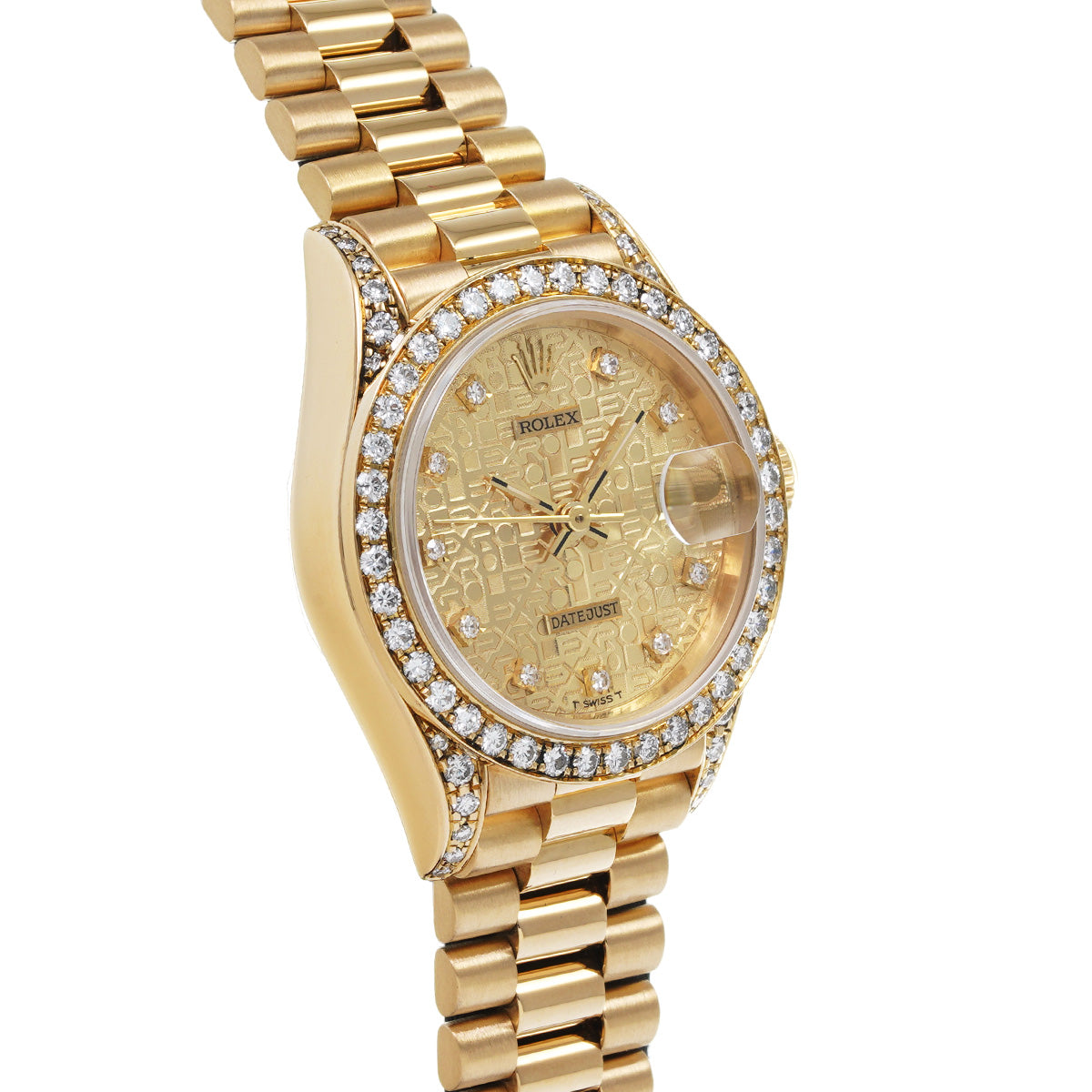 DATE JUST 69158G E (manufactured circa 1991) Champagne/Diamond ROLEX Ladies [Pre-Owned].