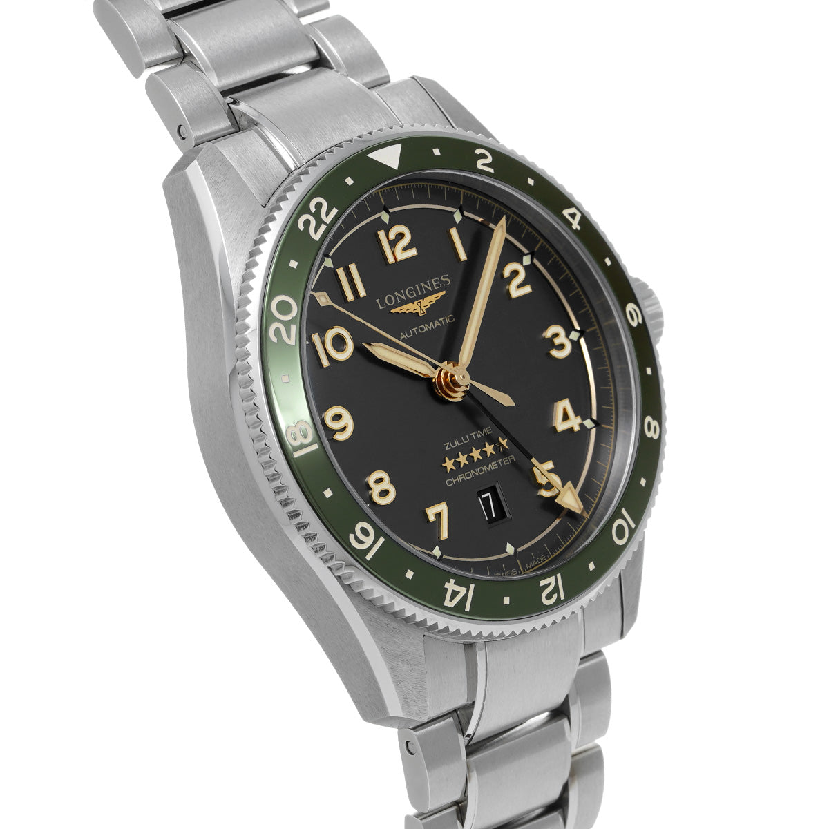 Spirit Zulu Time L3.812.4.63.6 Anthracite LONGINES Men's [Pre-Owned].