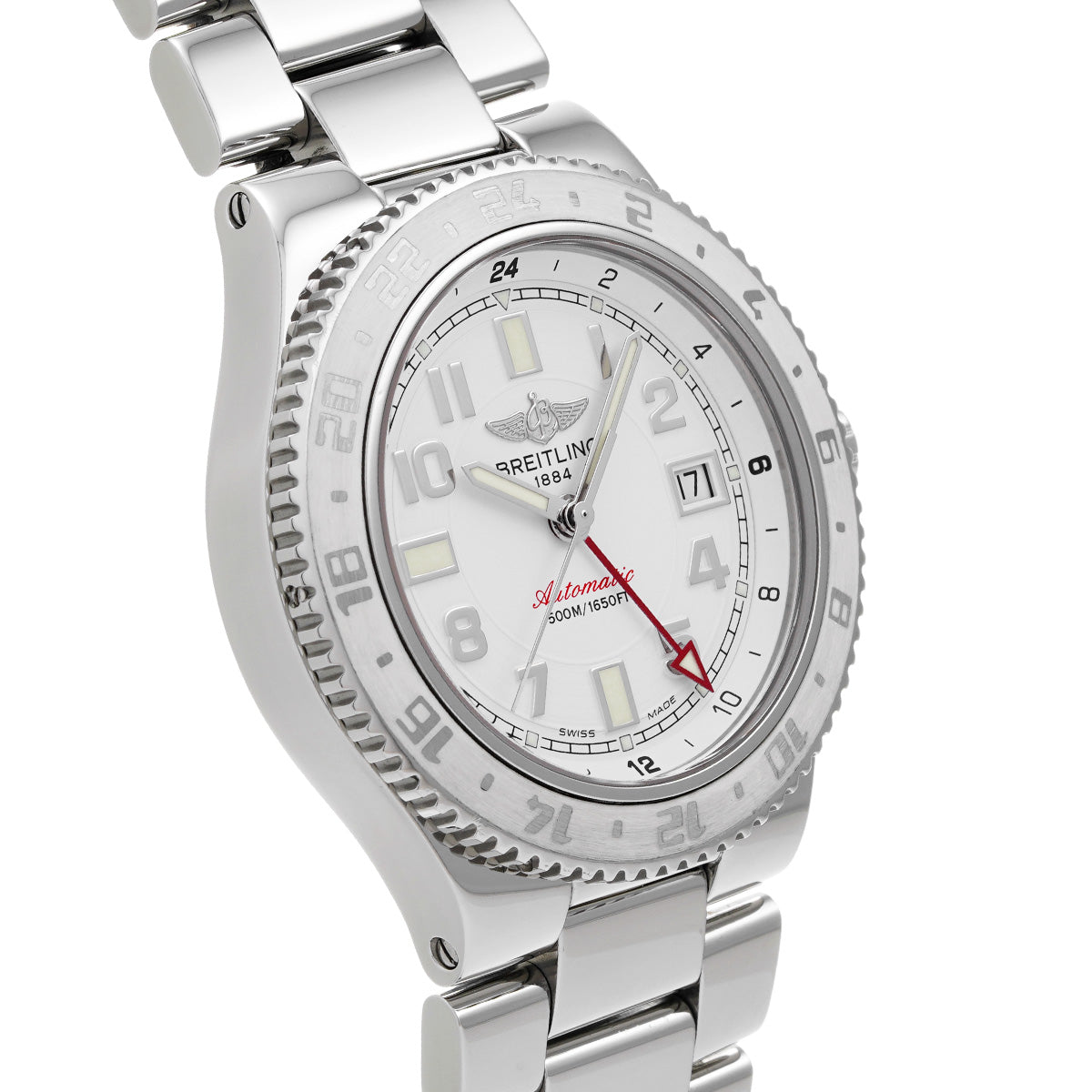 Super Ocean GMT A32380 White BREITLING Men's [Pre-Owned].
