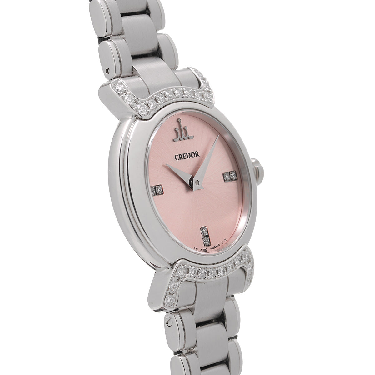 Credor Luxury Linea Lux GTAW963 Pink/Diamond SEIKO Ladies [Pre-Owned].