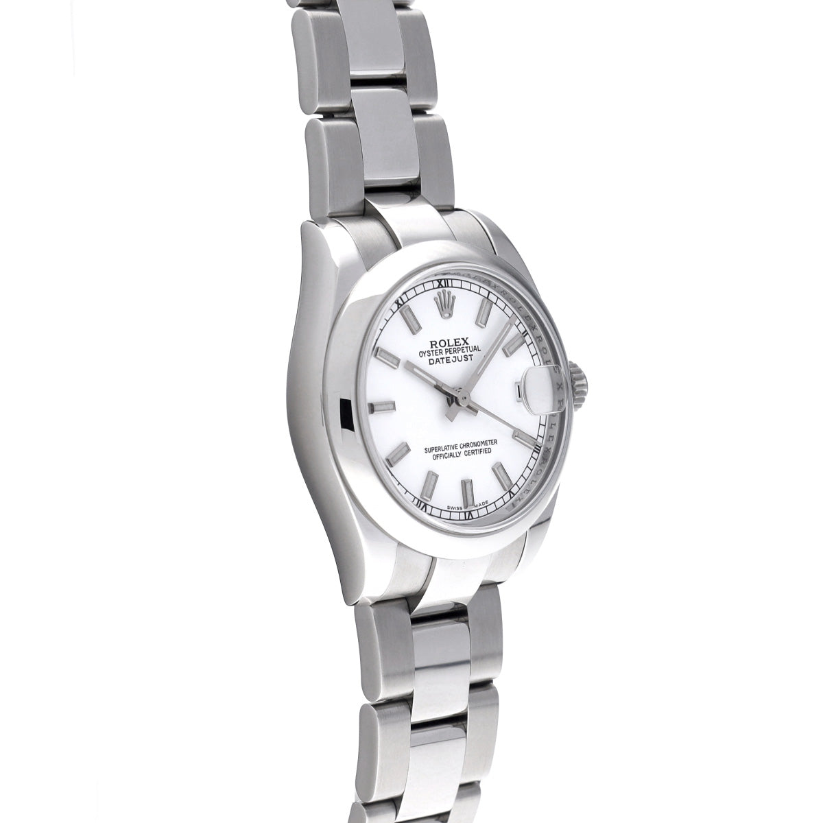 DATE JUST 178240 Z (manufactured circa 2007) White ROLEX Unisex [Pre-Owned].
