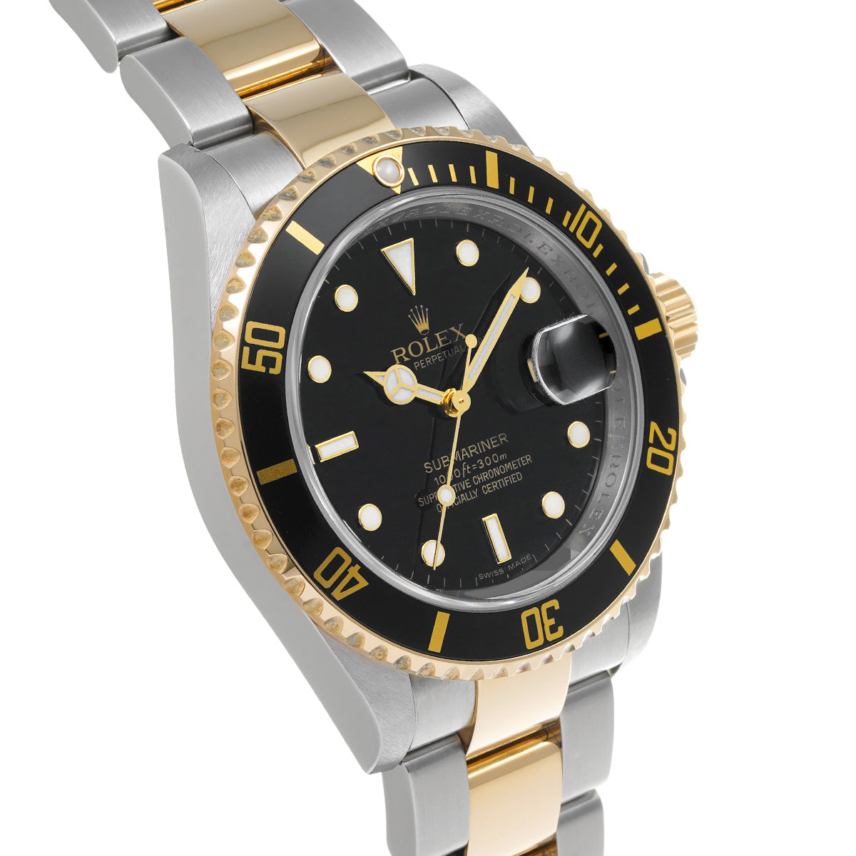 Submariner Date 16613LN M (manufactured around 2007) Black ROLEX Men's [Pre-Owned].