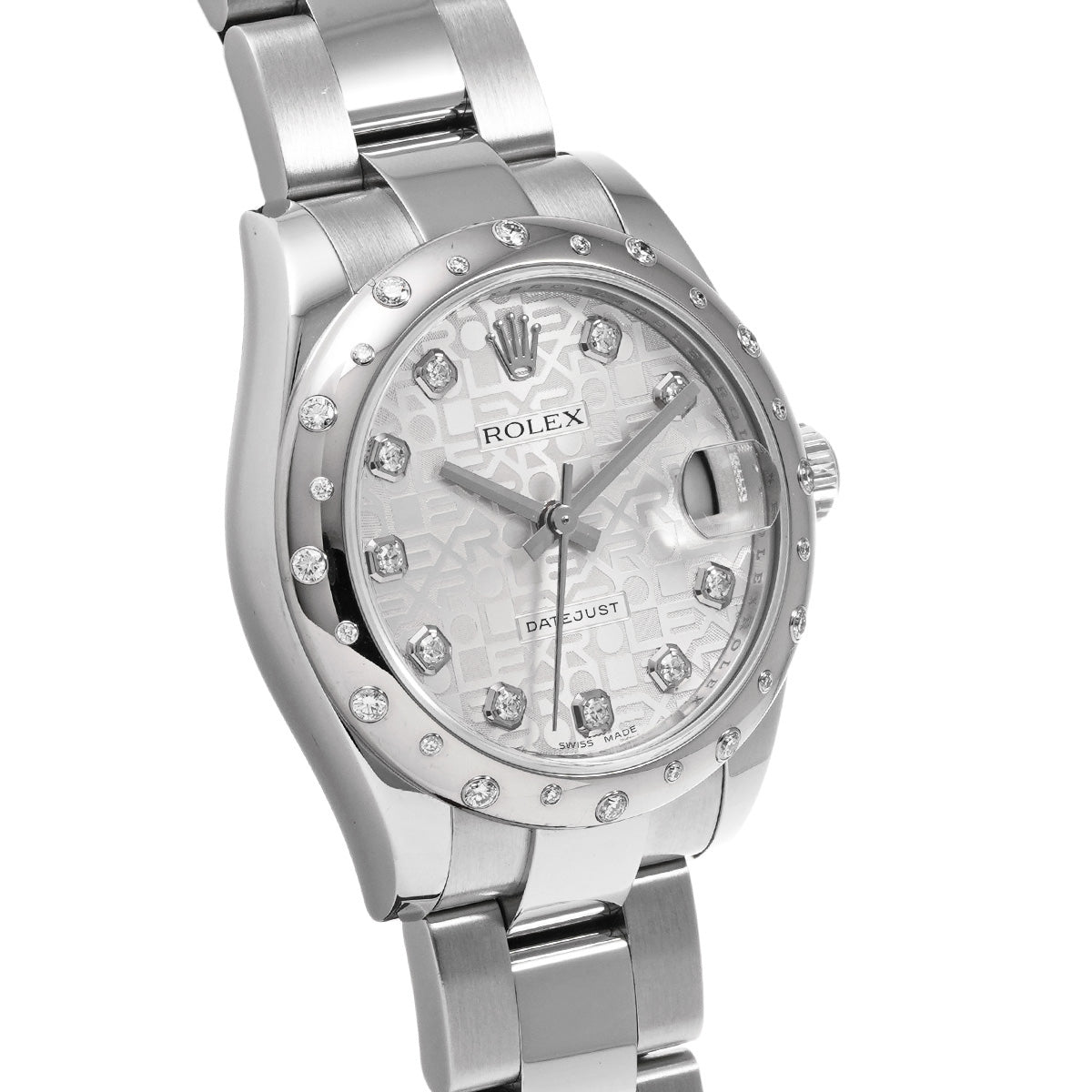 Datejust 178344G G (manufactured circa 2011) Silver Computer/Diamond ROLEX Unisex [Pre-Owned].