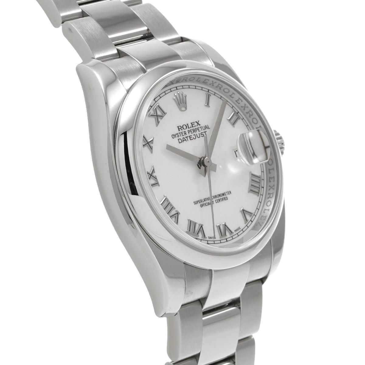 DATE JUST 116200 D (made around 2006) White ROLEX Men's [Pre-Owned].