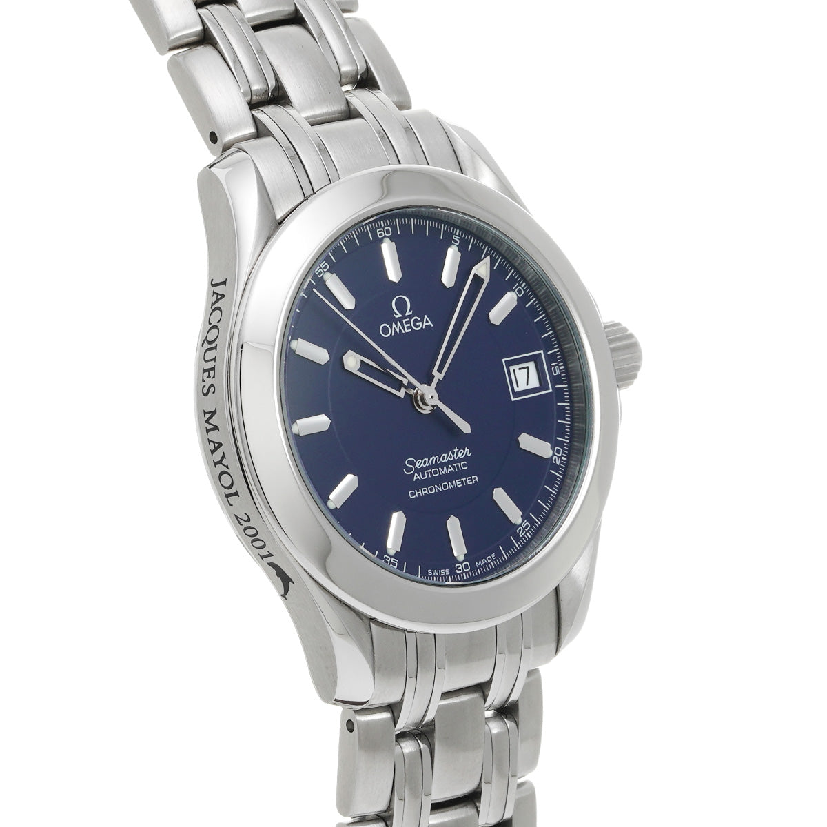 Seamaster 120 Jacques Mayol 2001 2507.80 Blue OMEGA Men's [Pre-owned].
