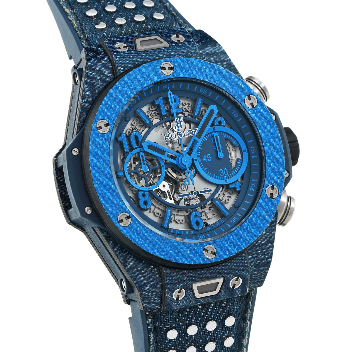 Unico Independent Blue Limited edition of 500 pieces 411.YL.5190.NR.ITI15 Skeleton HUBLOT Men's [pre-owned].