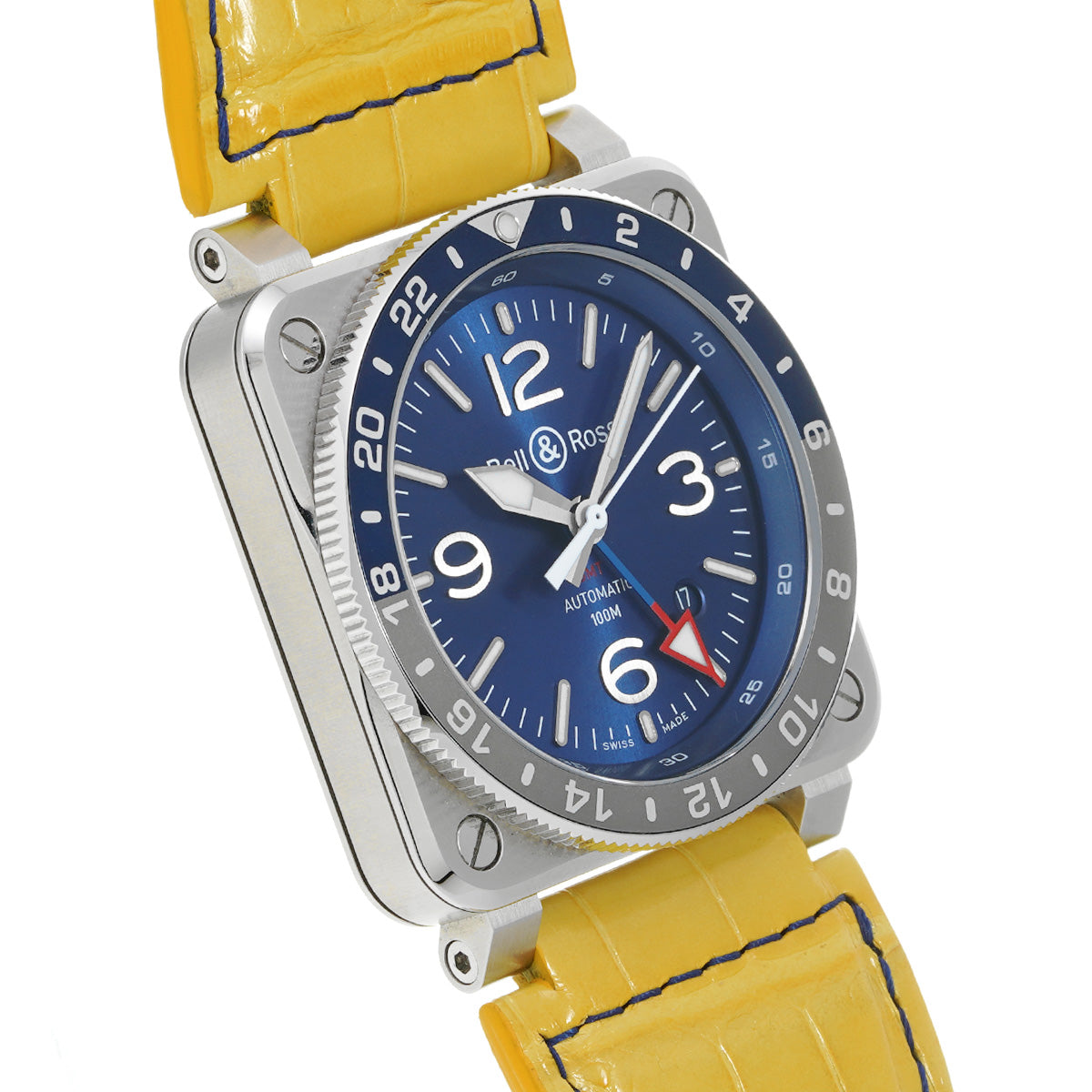 BR03-93 GMT Blue BR0393-BLU-ST/SCA Blue Bell &amp; Ross Men's [Pre-owned]