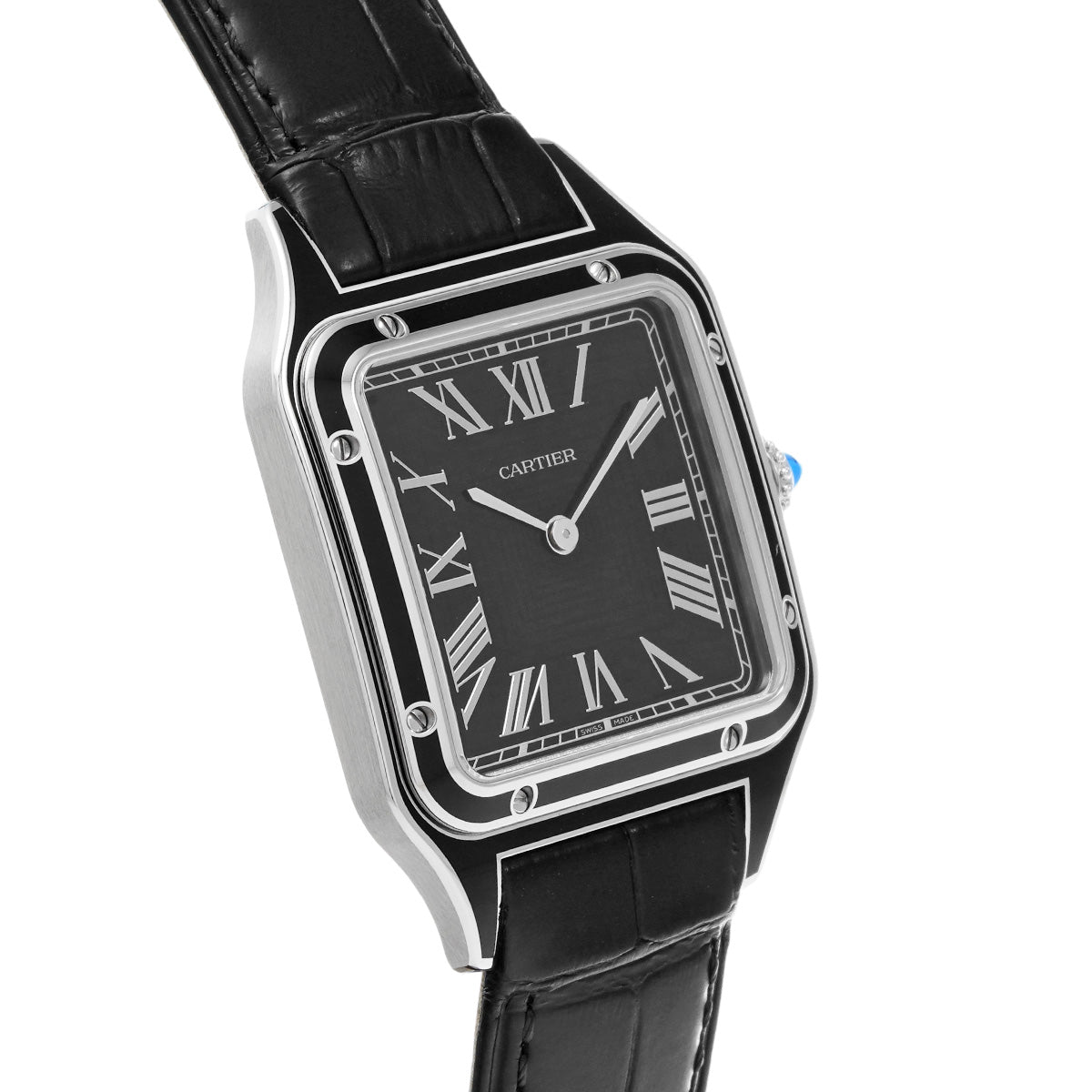 Santos Dumont LM WSSA0046 Black CARTIER Men's [Pre-owned]