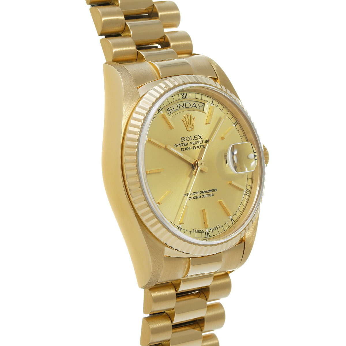 Day Date 18038 Series 97 (manufactured circa 1986) Champagne ROLEX Men's [Pre-Owned].