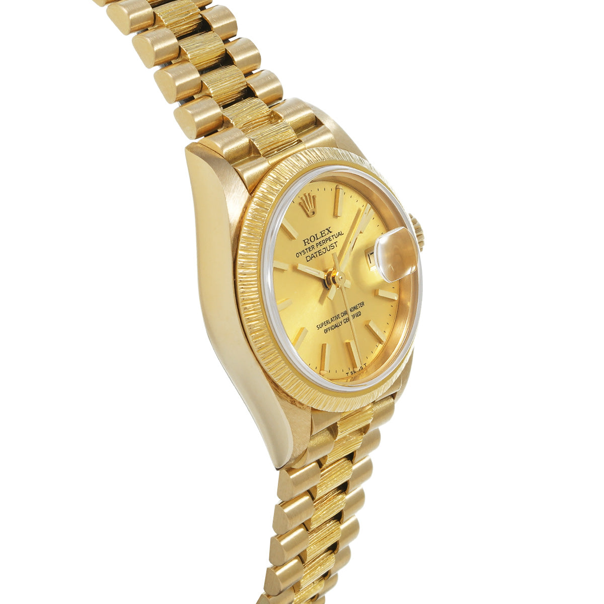 DATE JUST BARK 69278 84th (manufactured circa 1984) Champagne ROLEX Ladies [Pre-Owned].