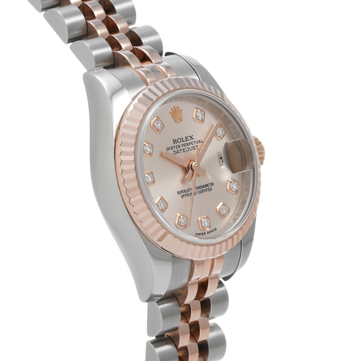 DATE JUST 179171G Random Serial Pink/Diamond ROLEX Ladies [Pre-Owned].
