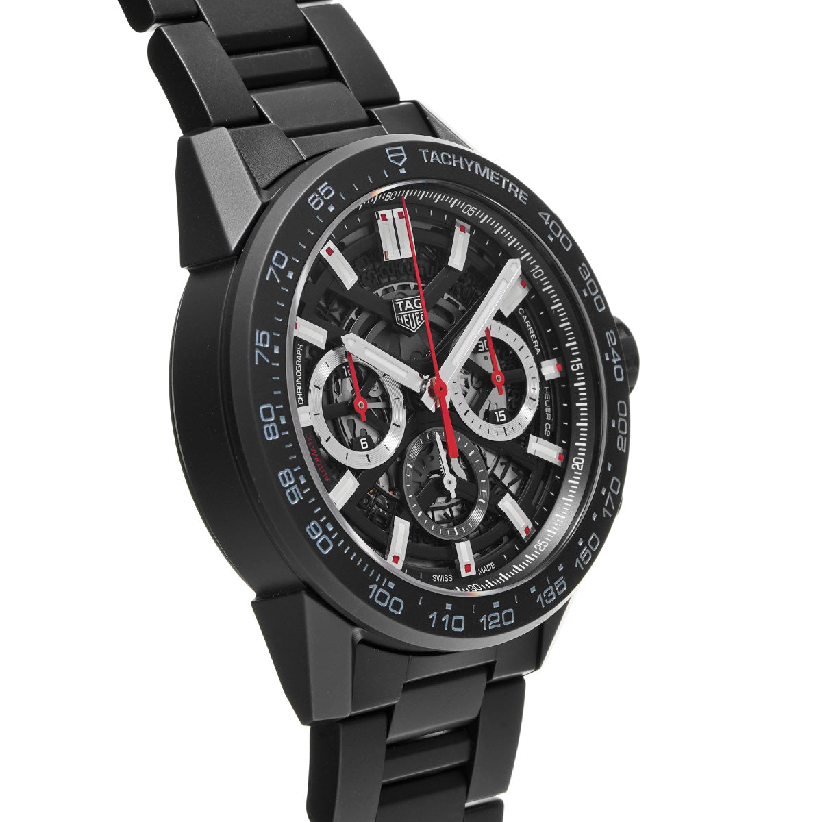 Carrera Calibre Heuer 02 Chronograph CBG2A90.BH0653 Skeleton TAG HEUER Men's [Pre-Owned].