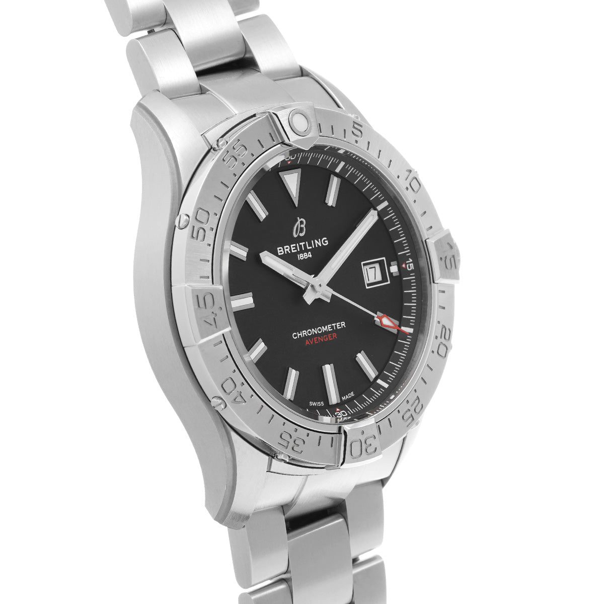Avenger Automatic 42 A17328101B1A1 Black BREITLING Men's [Pre-Owned].