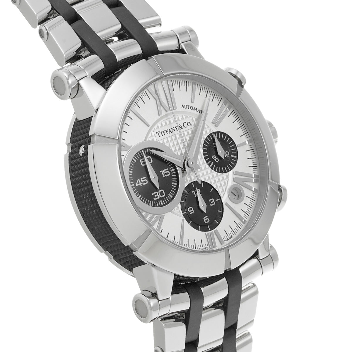 Atlas Gent Chronograph Z1000.82.12A21A00A Silver/Black TIFFANY &amp; Co. men's [pre-owned]