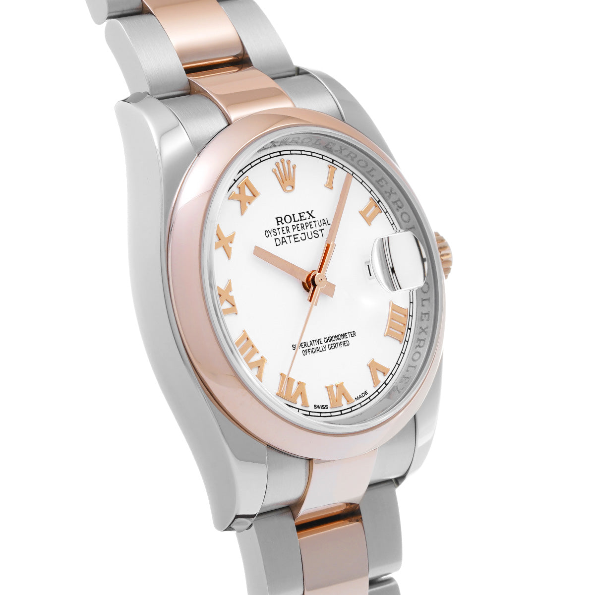 DATE JUST 116201 White ROLEX Men's [Pre-Owned].