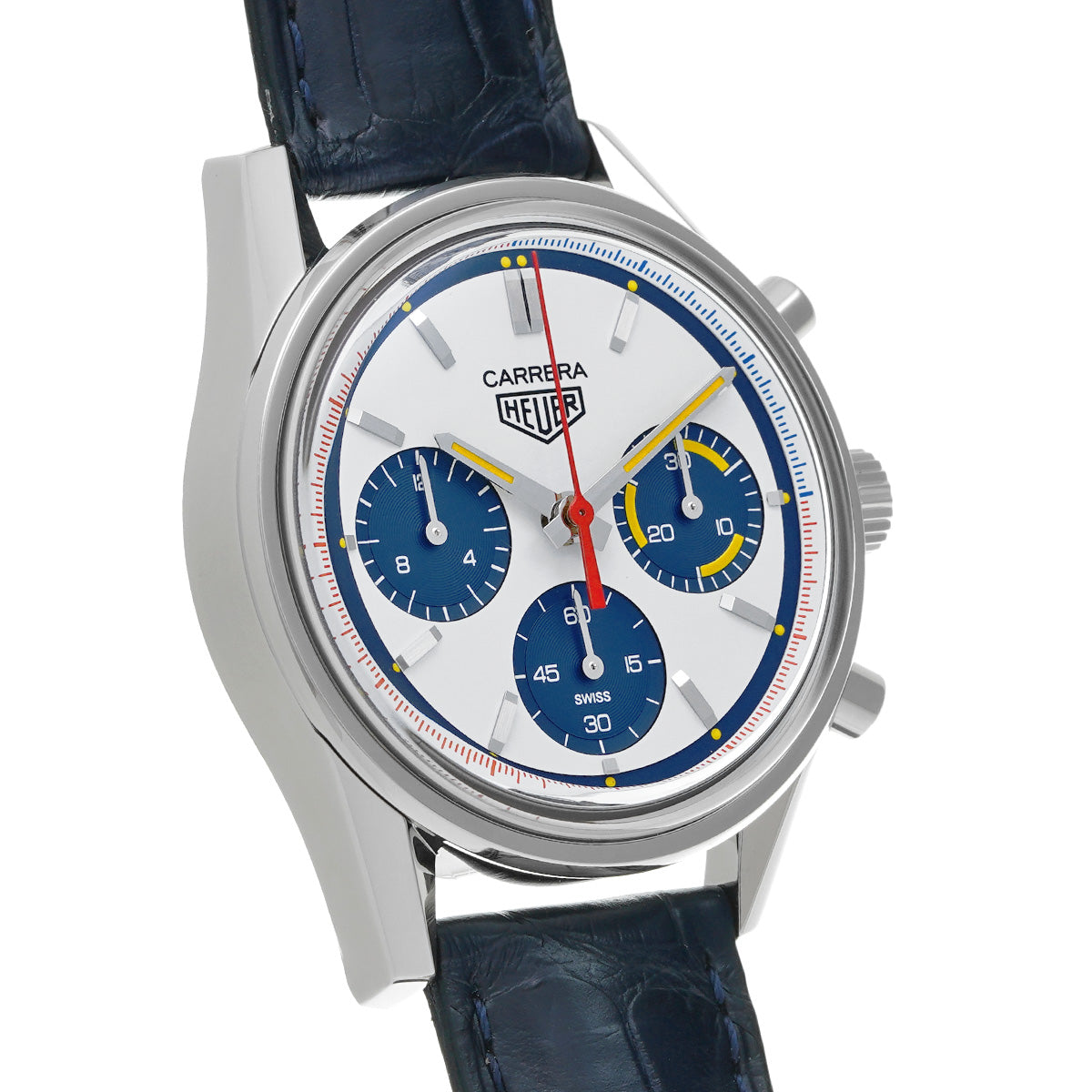 CARRERA CALIBRE HEUER 02 Chronograph 160th Montreal Limited edition of 1000 pieces CBK211C.FC6488 White/Blue TAG HEUER Mens [Pre-Owned].