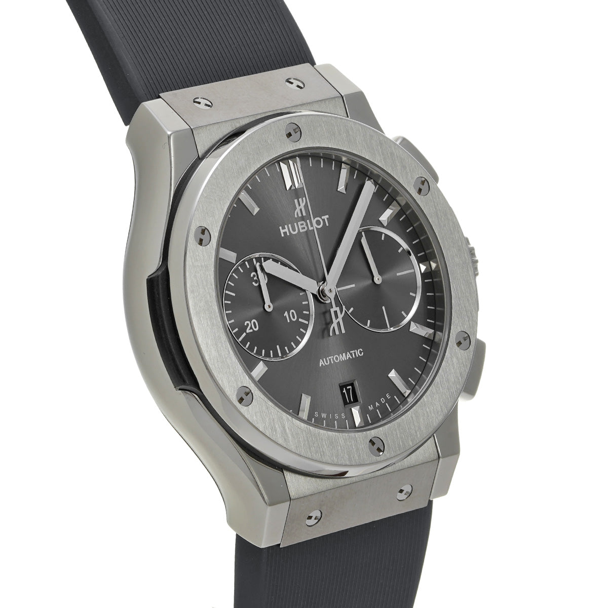 Classic Fusion Titanium Chronograph Racing Gray 521.NX.7071.LR Gray HUBLOT Men's [Pre-Owned]