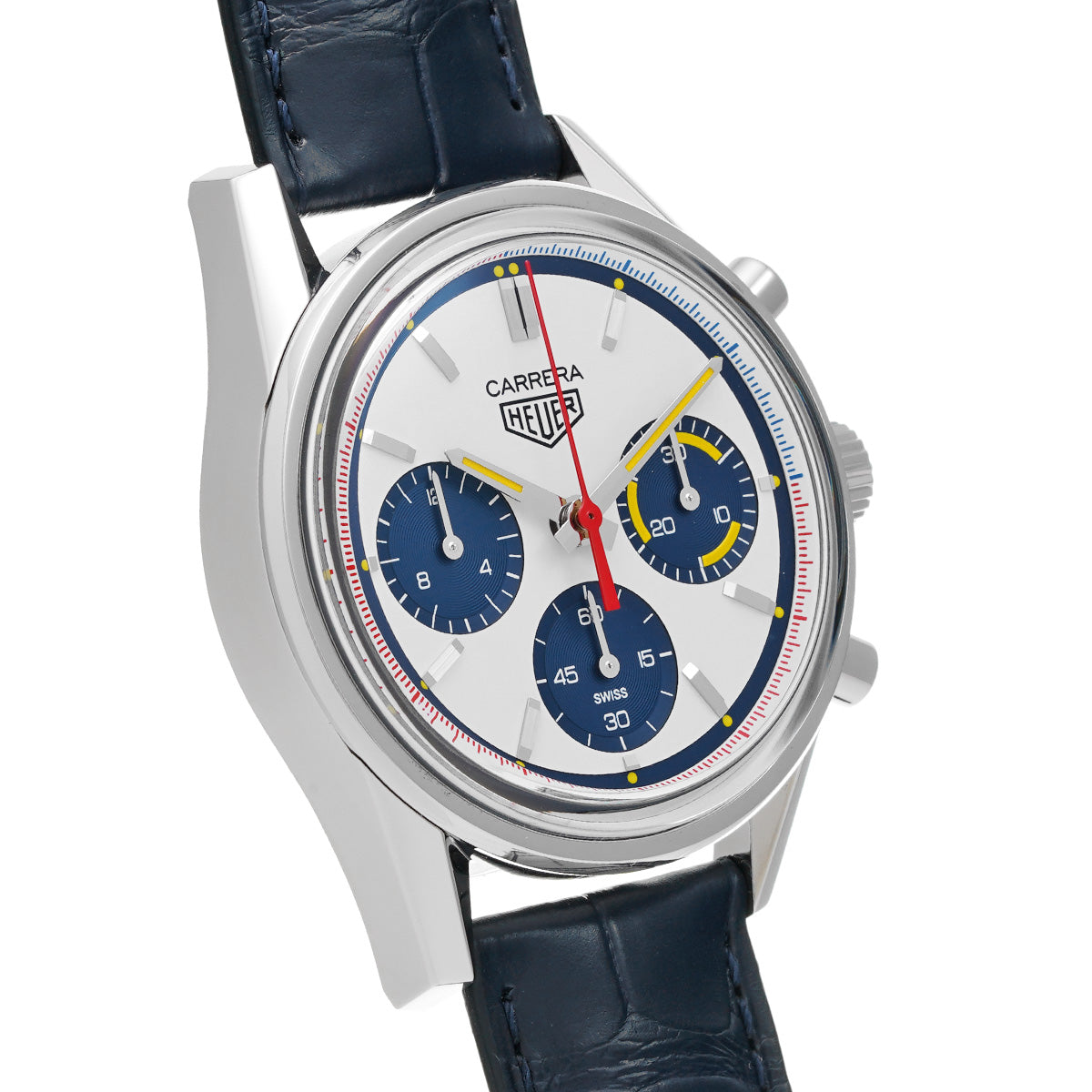 CARRERA CALIBRE HEUER 02 Chronograph 160th Montreal Limited edition of 1000 pieces CBK221C.FC6488 White/Blue TAG HEUER Mens [Pre-Owned].