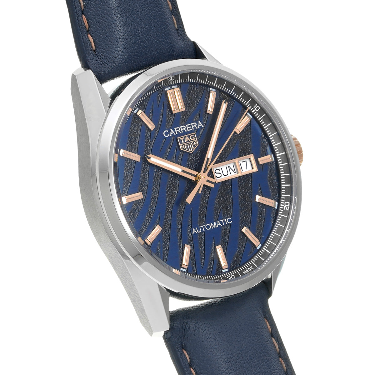 CARRERA Calibre 5 Year of the Tiger Limited Edition Day Date WBN2050.FC6506 Blue TAG HEUER Mens [Pre-owned]