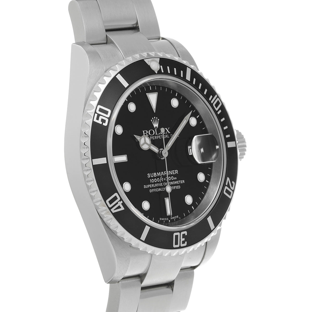 Submariner Date 16610 Y No. (manufactured circa 2002) Black ROLEX Men's [Pre-owned].