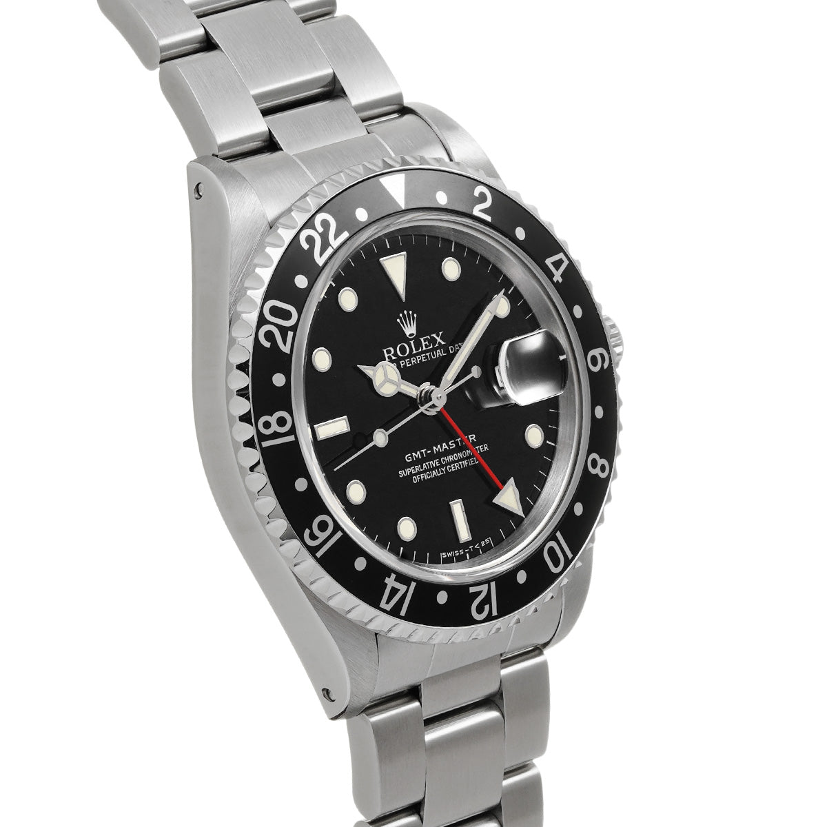 GMT Master 16700 W (manufactured circa 1996) Black ROLEX Men's [Pre-Owned].
