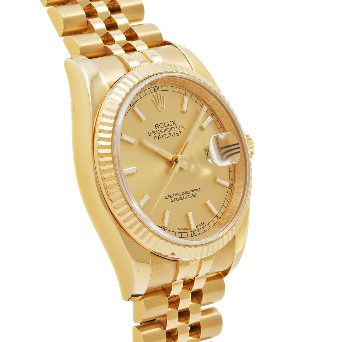 DATE JUST 116238 F (manufactured circa 2005) Champagne ROLEX Men's [Pre-Owned].
