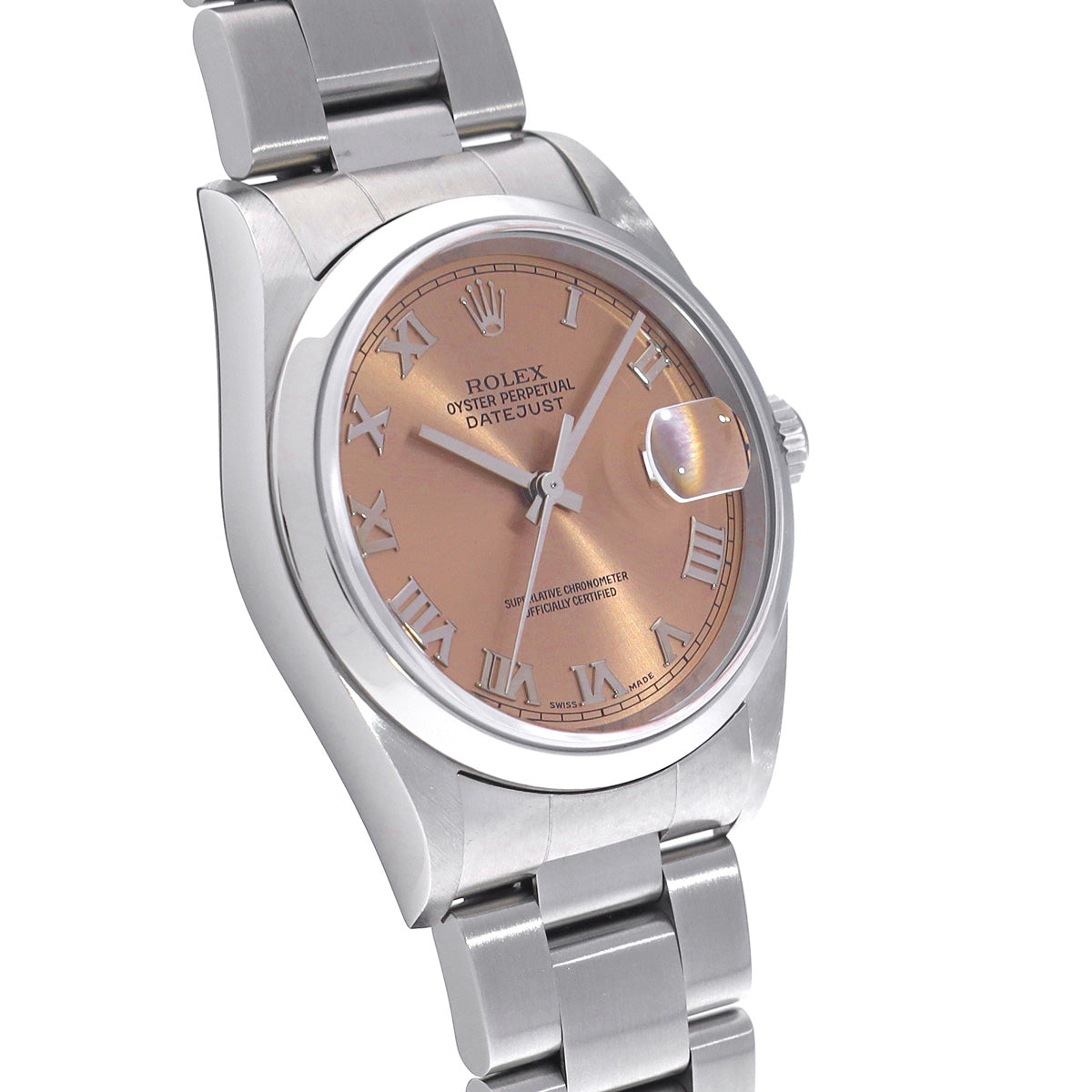 DATE JUST 16200 P (manufactured circa 2000) Pink ROLEX Men's [Pre-Owned].