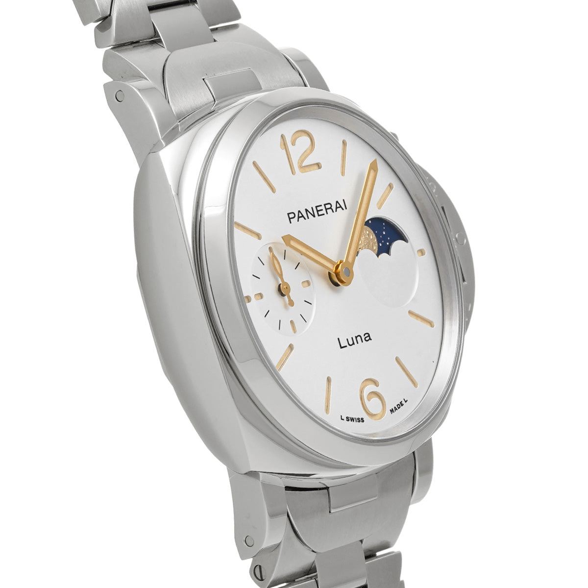 PAM01301 Luminor Due Luna Y (manufactured in 2022) White PANERAI Men's [Pre-Owned].