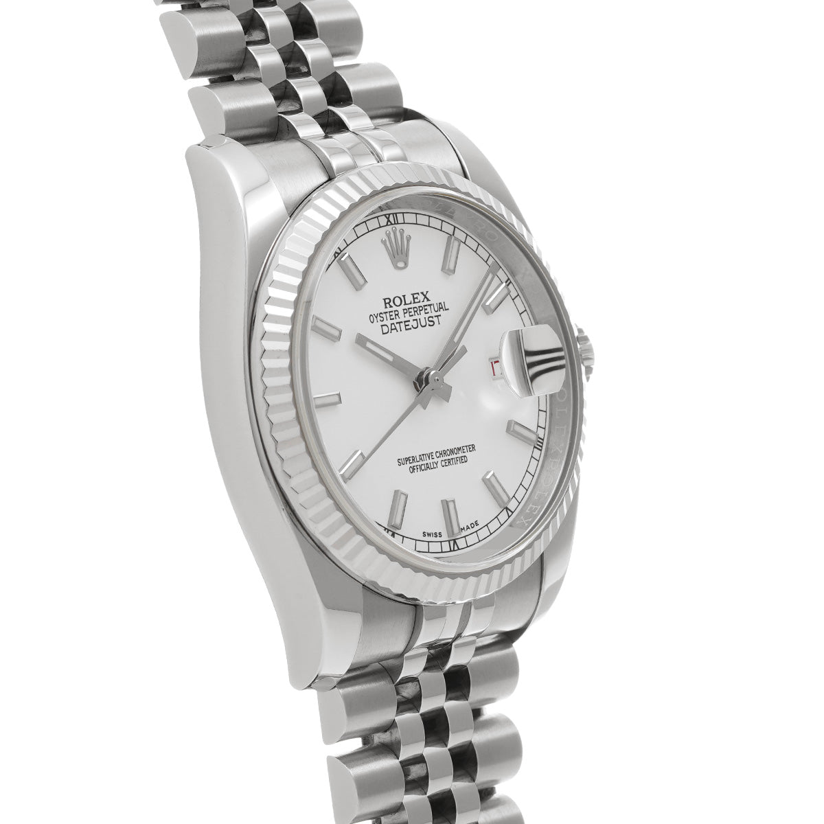 DATE JUST 116234 Random Serial White ROLEX Men's [Pre-owned].