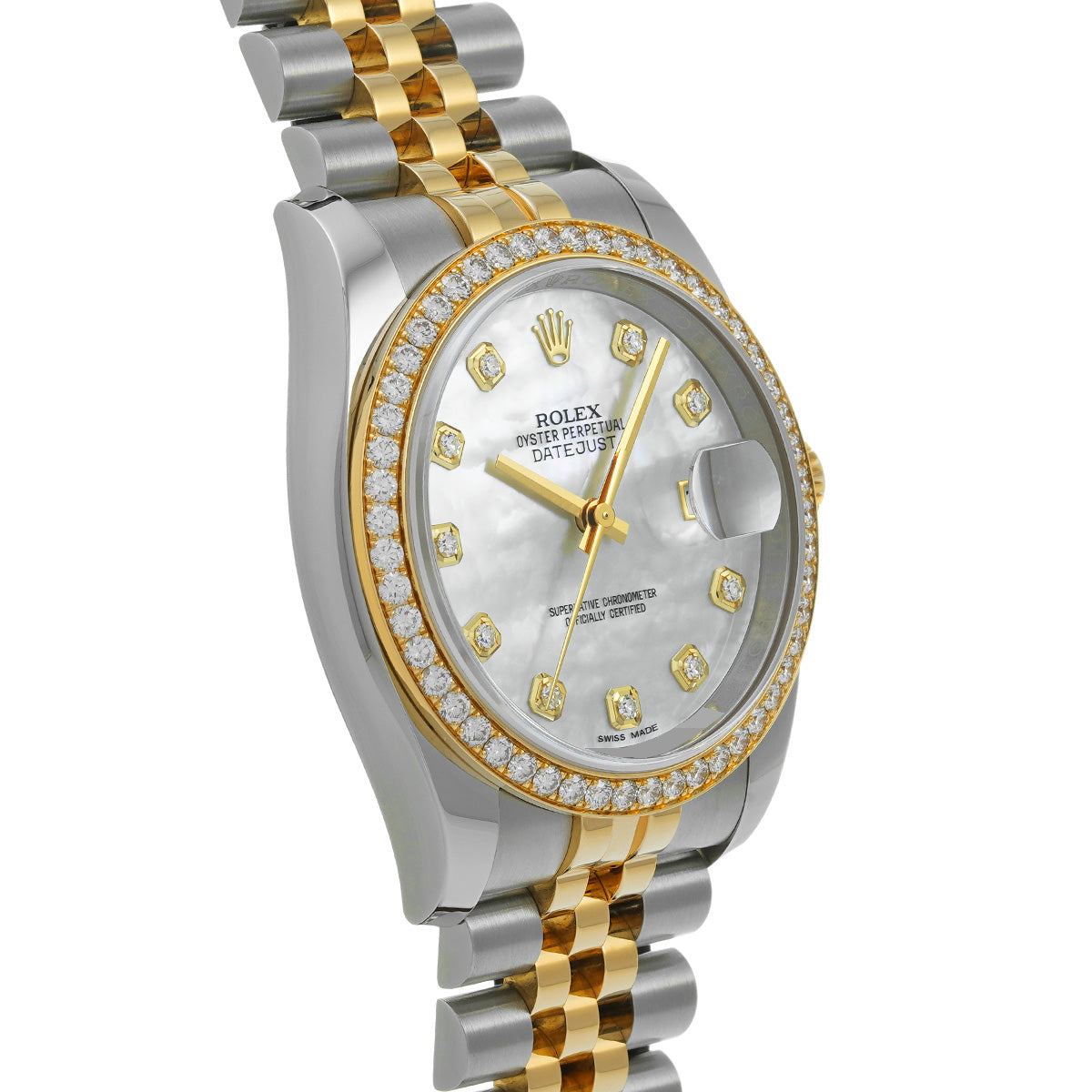 DATE JUST 116243NR Random Serial White MOP ROLEX Men's [Pre-Owned].