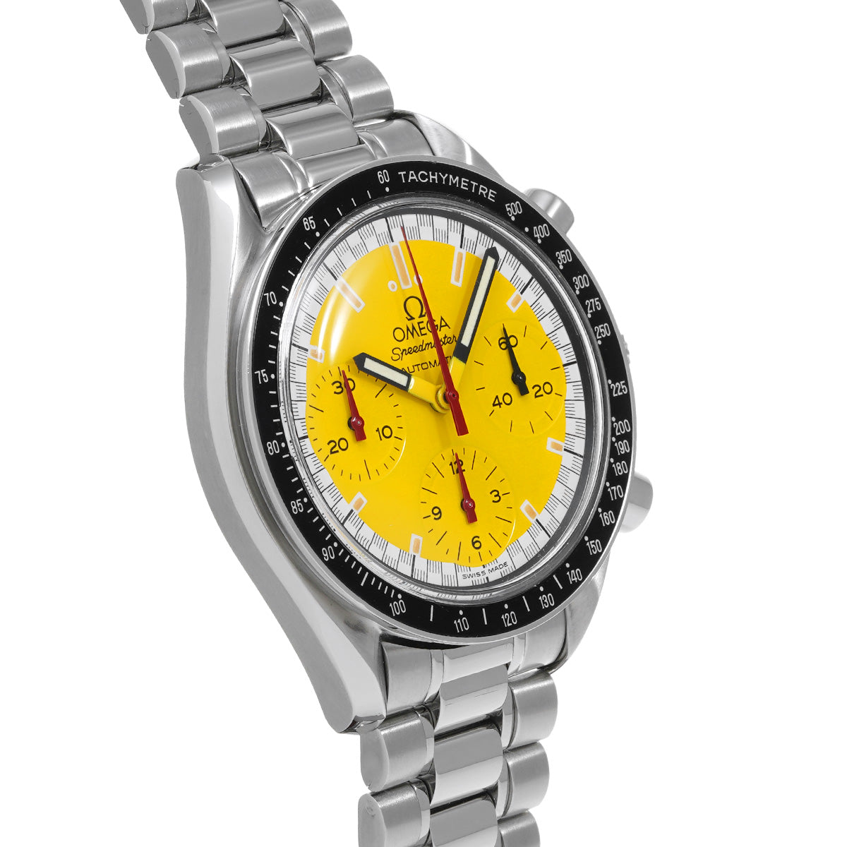 Speedmaster Racing Michael Schumacher 3510.12 Yellow OMEGA Men's [Pre-Owned].