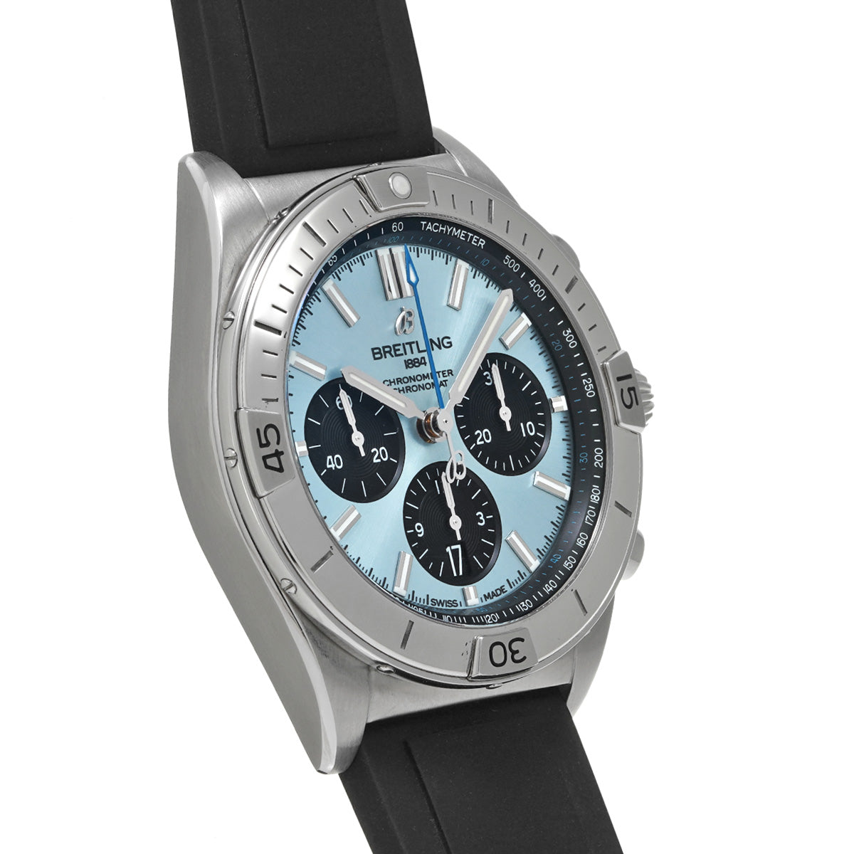 Chronomat B01 42 PB0134101C1S1 Ice Blue/Black BREITLING Men's [Pre-Owned].