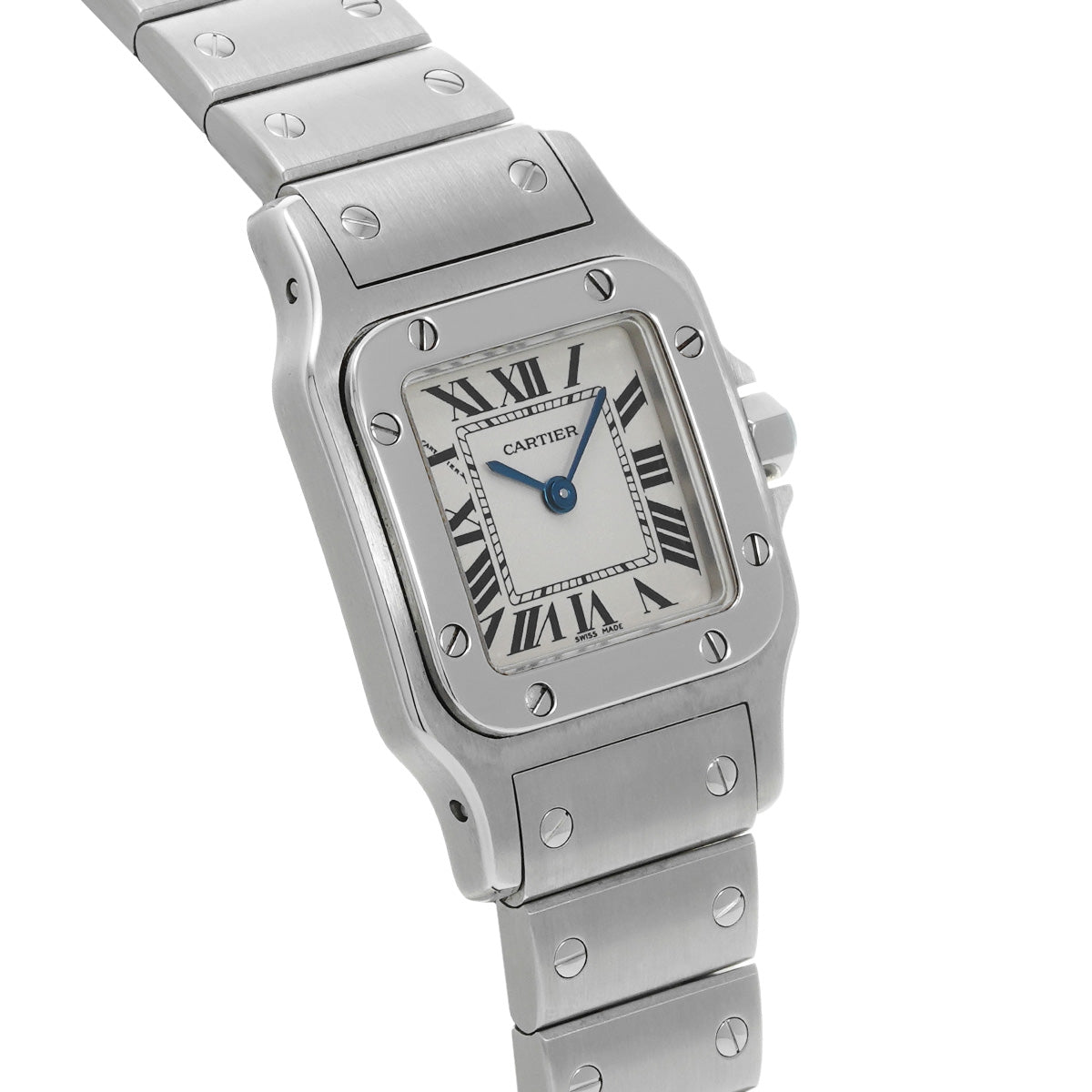 Santos Garbet SM W20056D6 Silver CARTIER Ladies [Pre-owned]