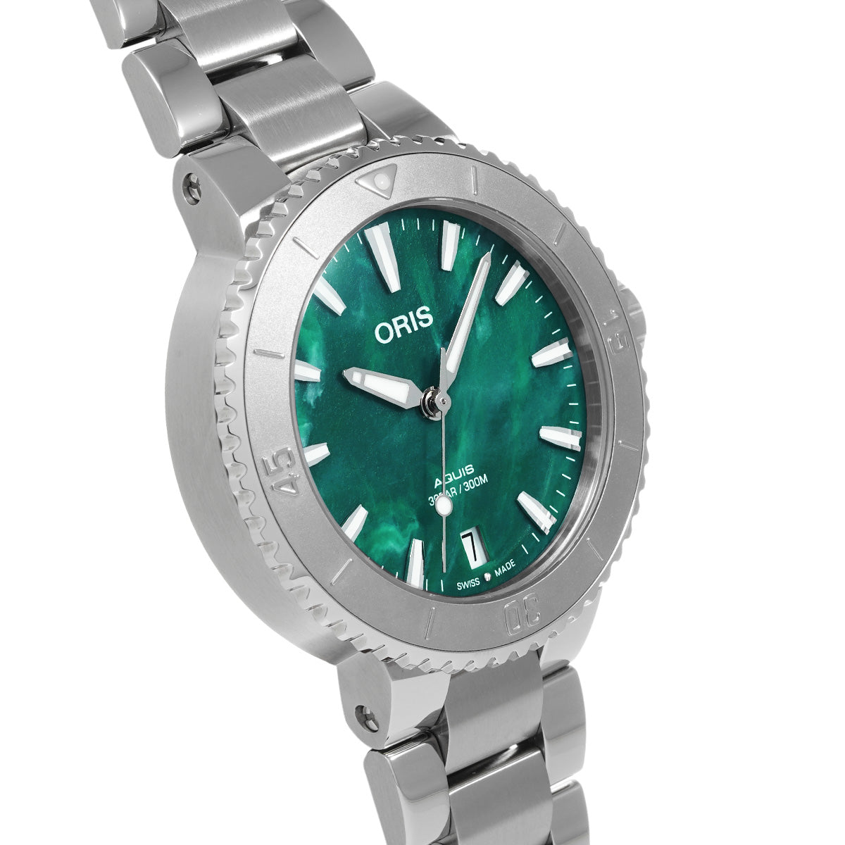 Aquis Date Breathnet 01 733 7770 4137 Green ORIS Unisex [pre-owned].