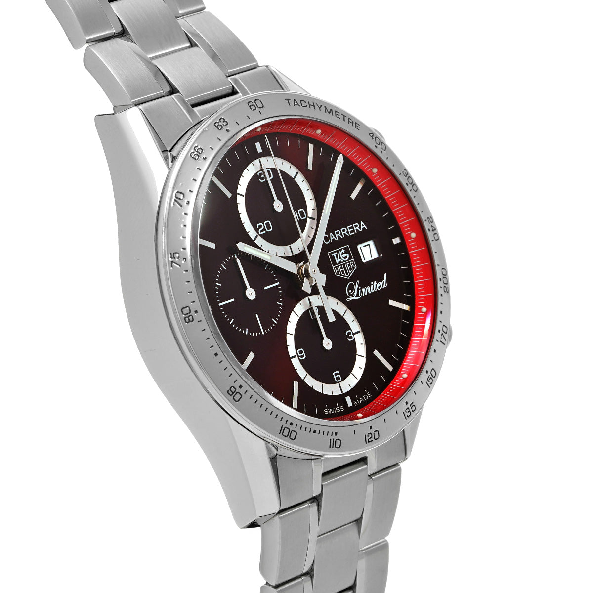 CARRERA Calibre 16 Chronograph CV201D.BA0786 Red TAG HEUER Men's [Pre-Owned].