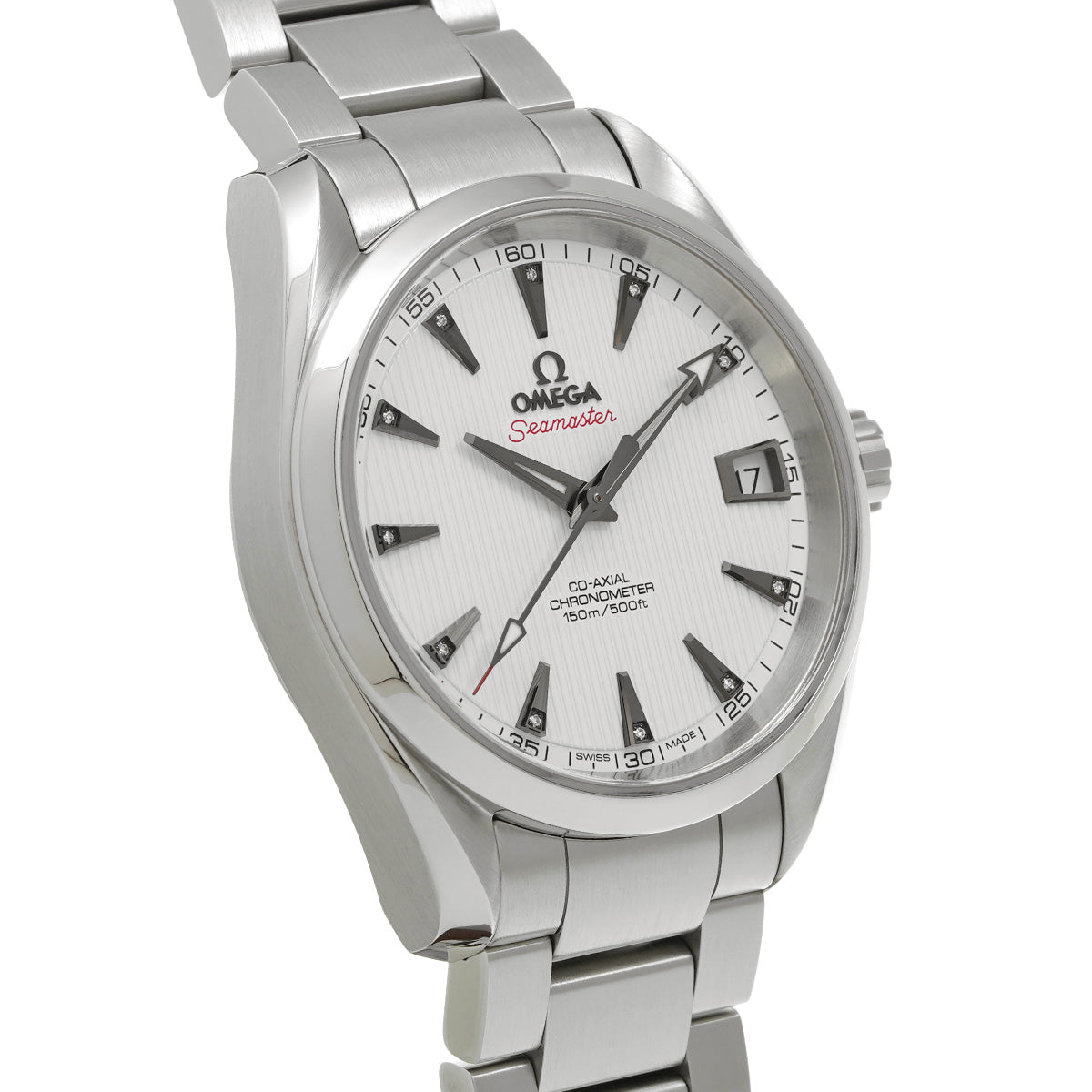 Seamaster Aqua Terra Co-Axial 231.10.39.21.54.001 White/Diamond OMEGA Men's [Pre-Owned].