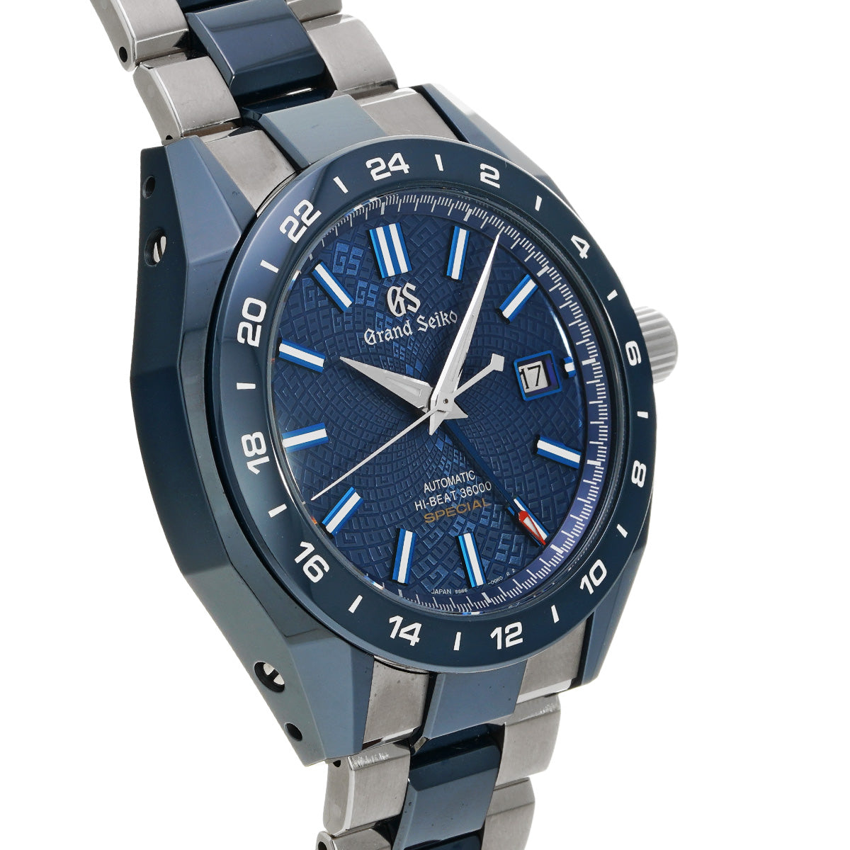 Sports Collection Mechanical High Beat 36000 GMT Caliber 9S 20th SBGJ229 Blue Grand Seiko Men's [Pre-Owned].
