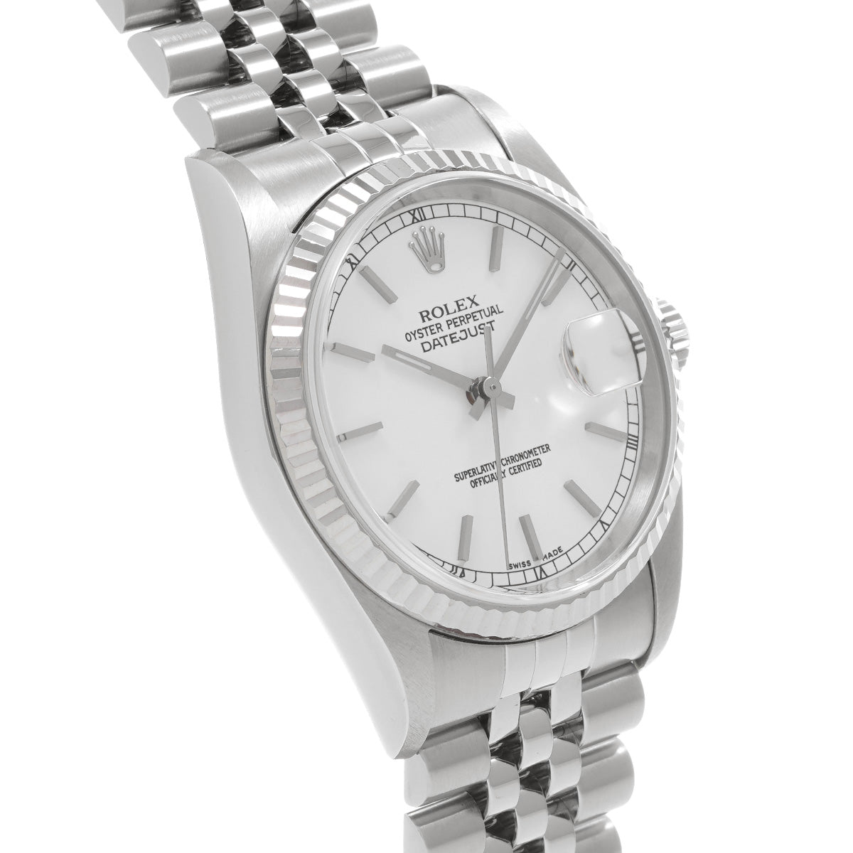 DATE JUST 16234 F (circa 2004) White ROLEX Men's [Pre-Owned].