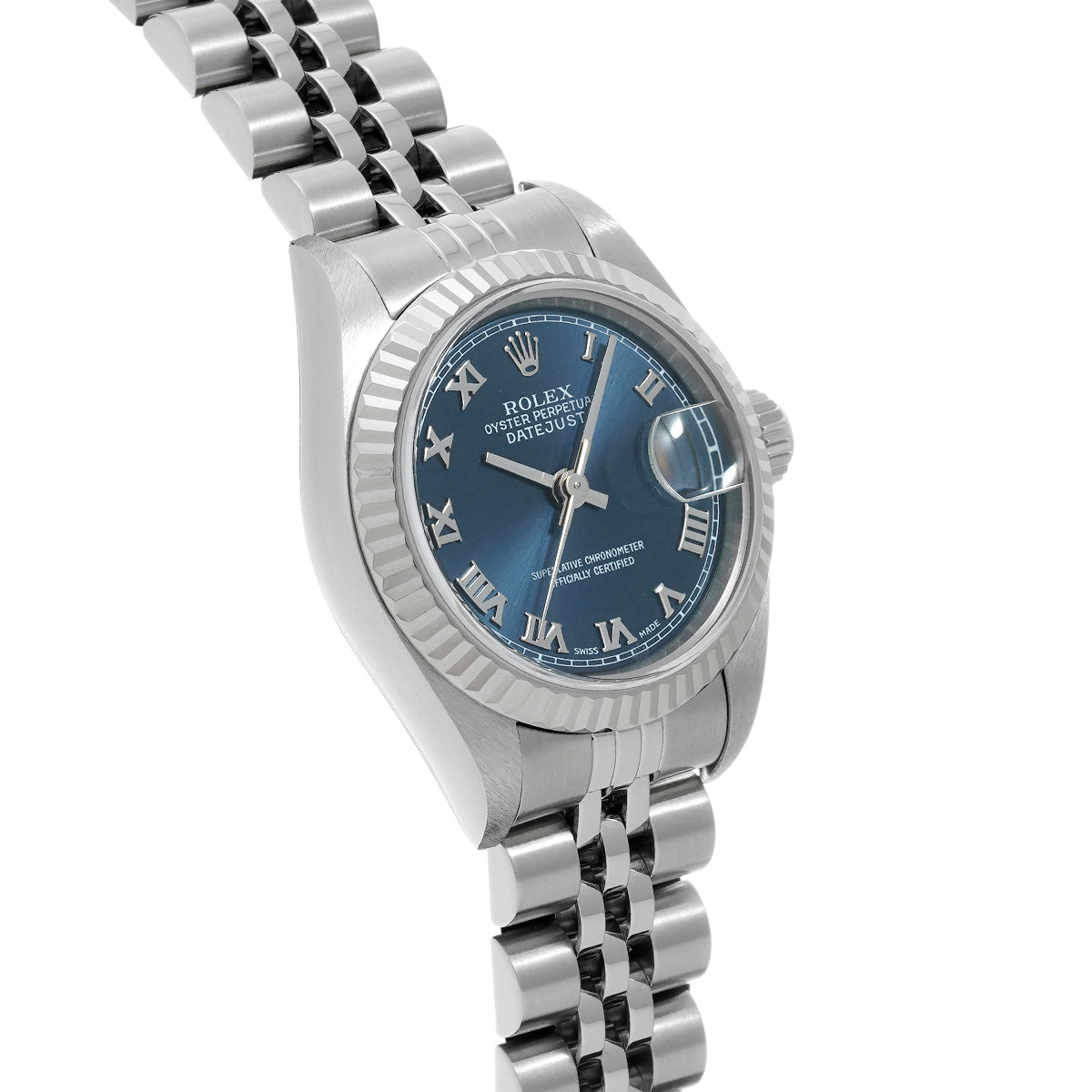 DATE JUST 79174 P (manufactured circa 2000) Blue ROLEX Ladies [Pre-Owned].