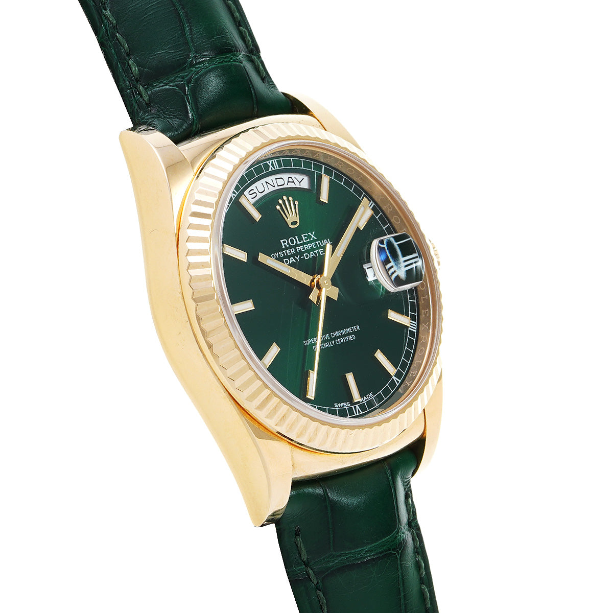 Day Date 36 118138 Random Serial Green ROLEX Men's [Pre-Owned].