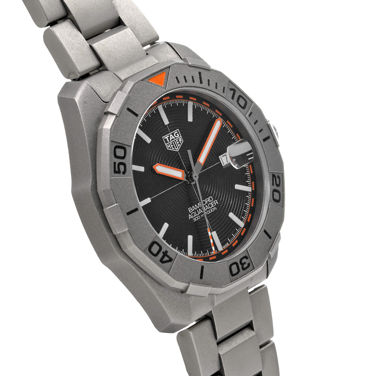 Aquaracer Calibre 5 Bamford WAY208F.BF0638 Black TAG HEUER Men's [Pre-Owned].