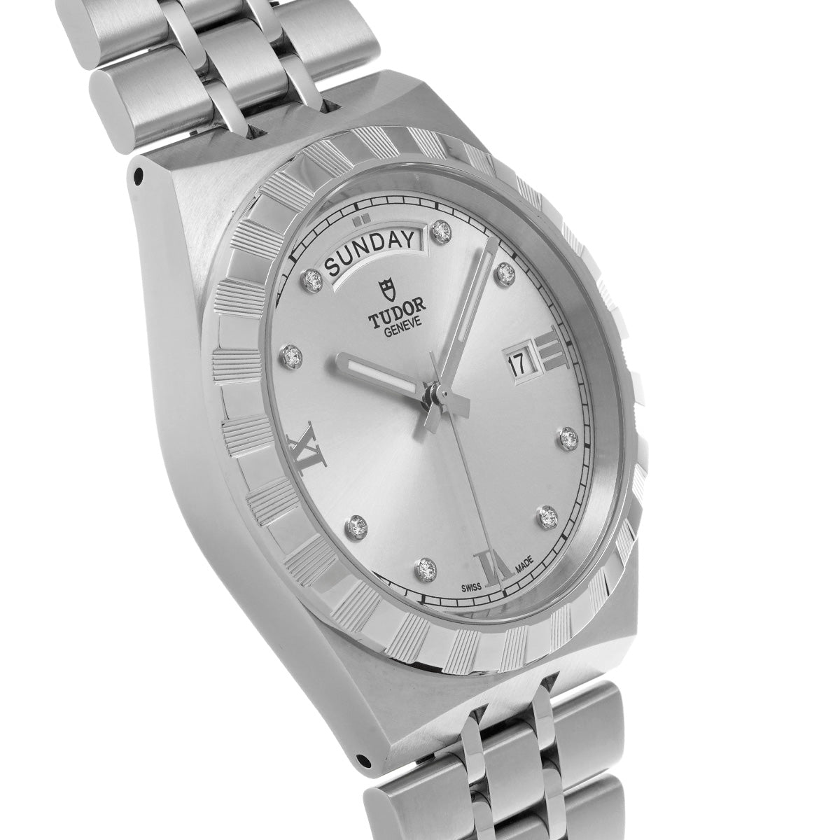 Royal 28600 Silver/Diamond TUDOR Men's [Pre-owned].