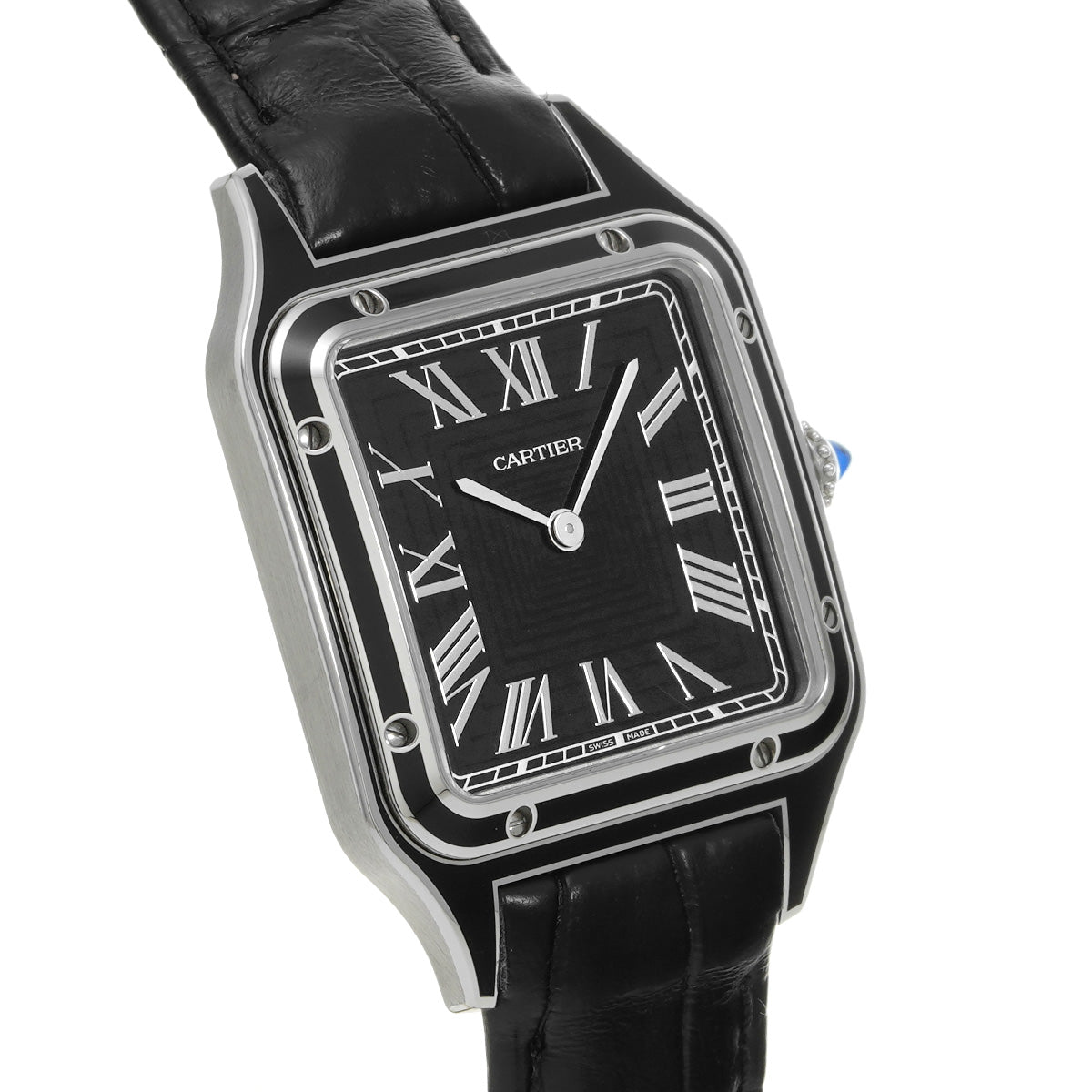 Santos Dumont LM WSSA0046 Black CARTIER Men's [Pre-owned]