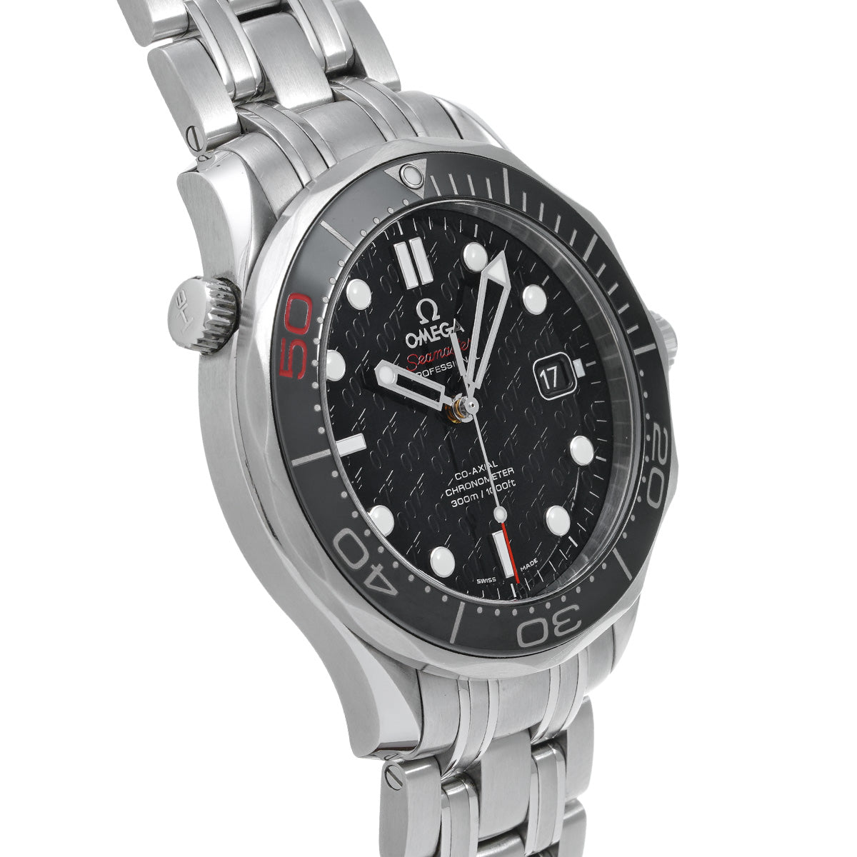 Seamaster Diver 300 Co-Axial James Bond 50th 212.30.41.20.01.005 Black OMEGA Mens [Pre-Owned].