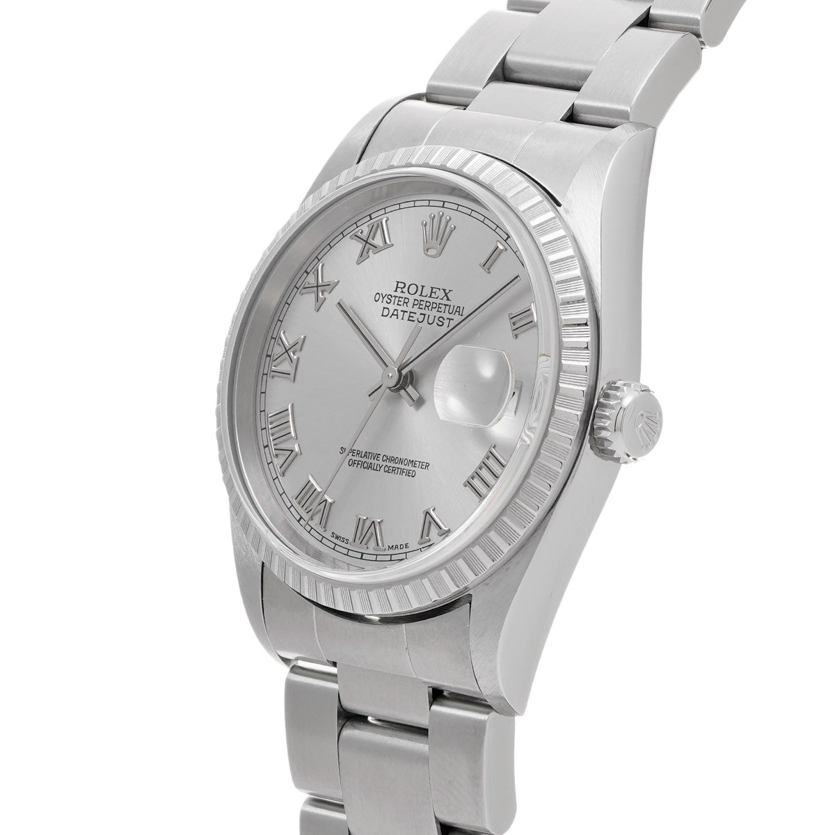 DATE JUST 16220 P (made around 2000) Silver ROLEX Men's [Pre-owned].