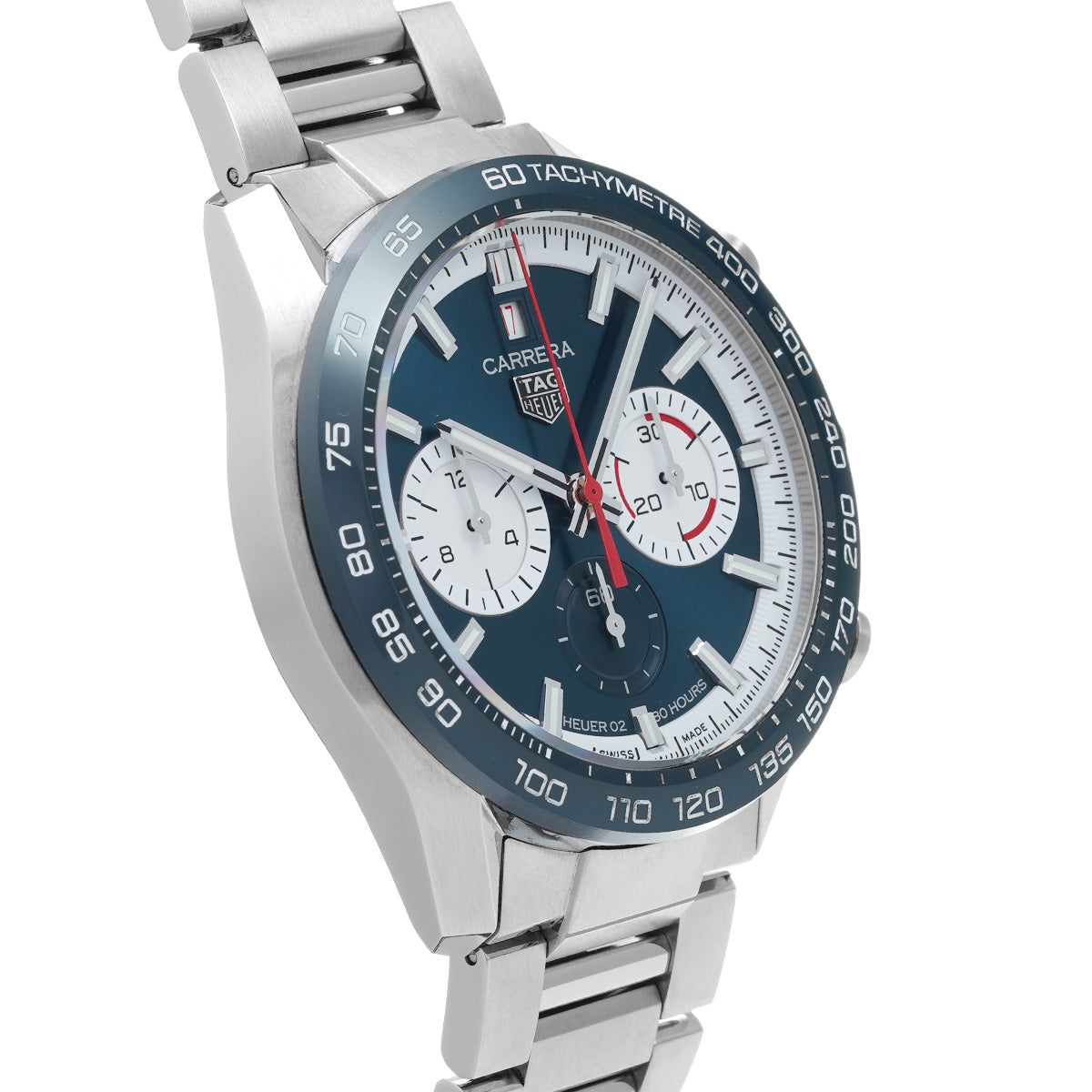 CARRERA Sport Chronograph 160th Anniversary Limited Edition Calibre 02 CBN2A1E.BA0643 Blue/White TAG HEUER Mens [Pre-Owned]